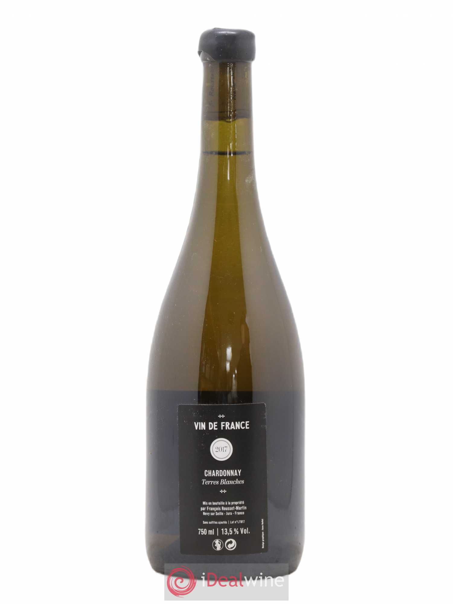 Vin de France Chardonnay Terres Blanches Rousset Martin 2017 - Lot de 1 bouteille - 1