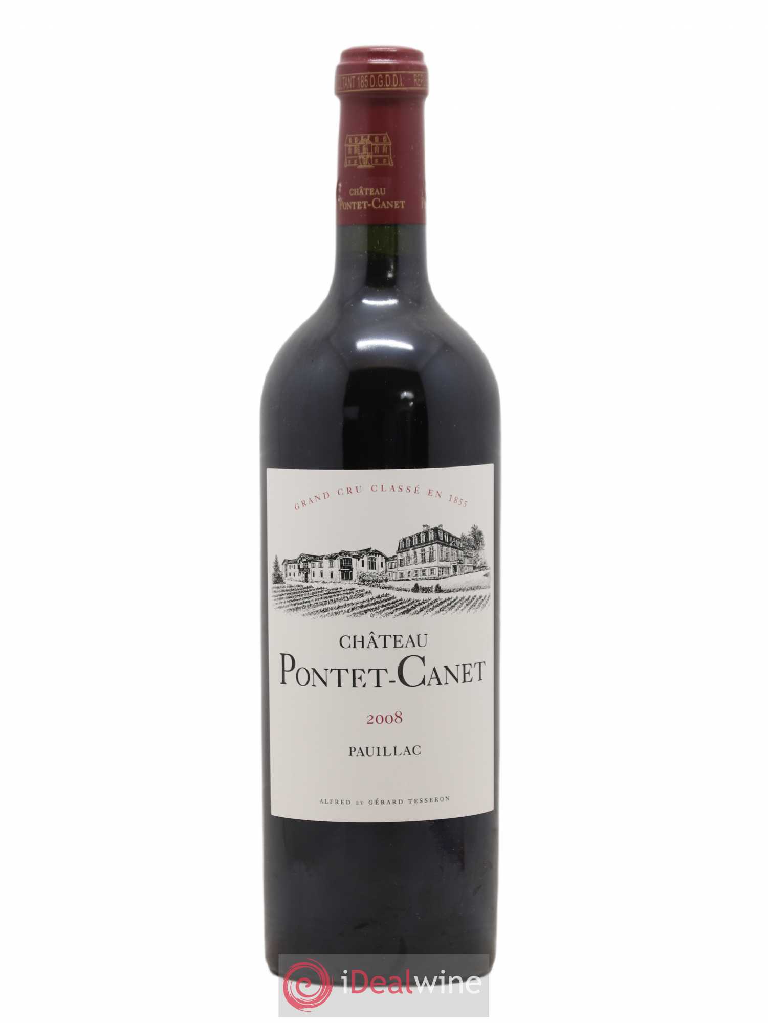 Château Pontet Canet 5ème Grand Cru Classé 2008 - Lot de 1 bouteille - 0