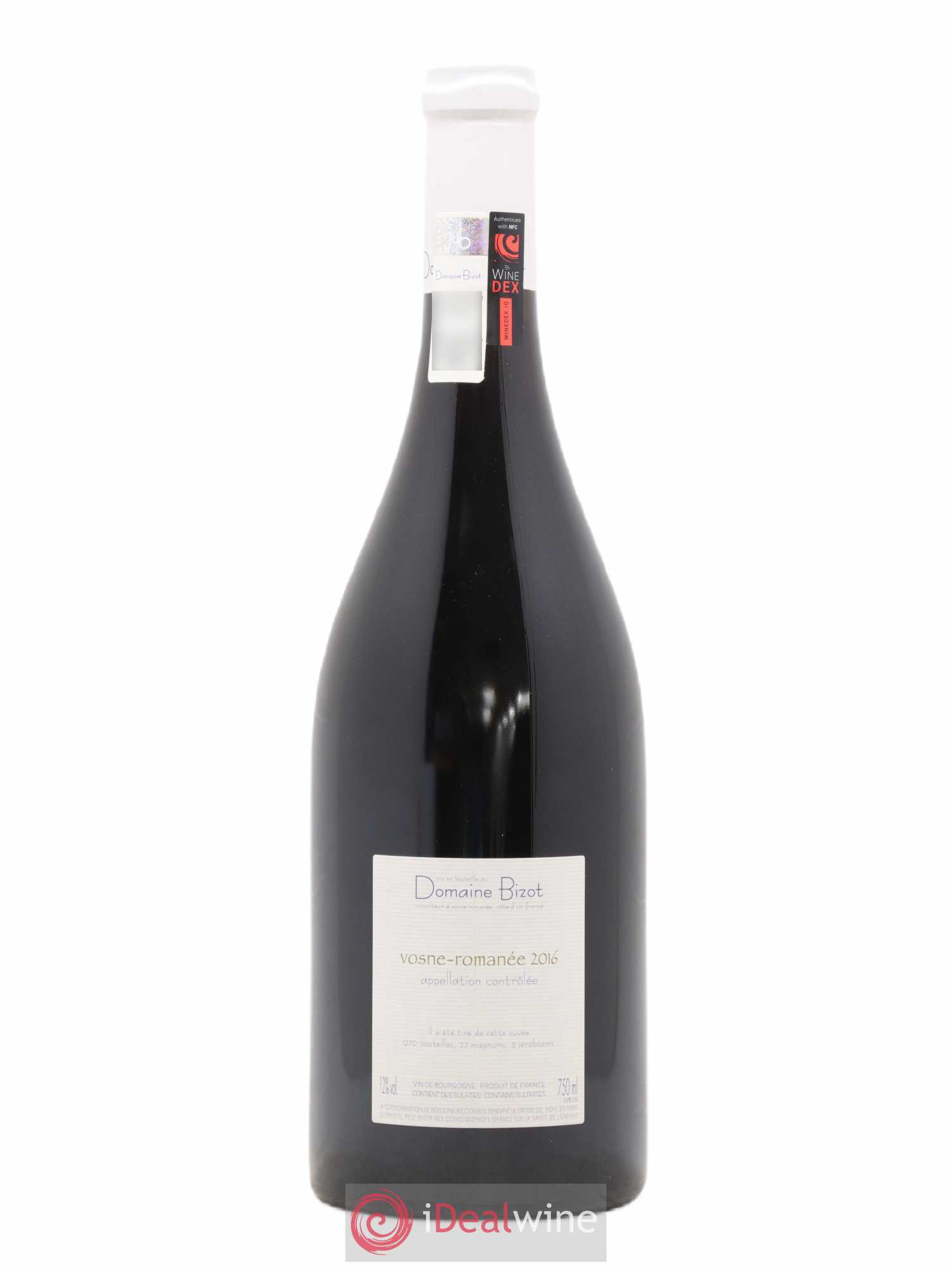Vosne-Romanée Bizot (Domaine) 2016 - Lot de 1 bouteille - 1