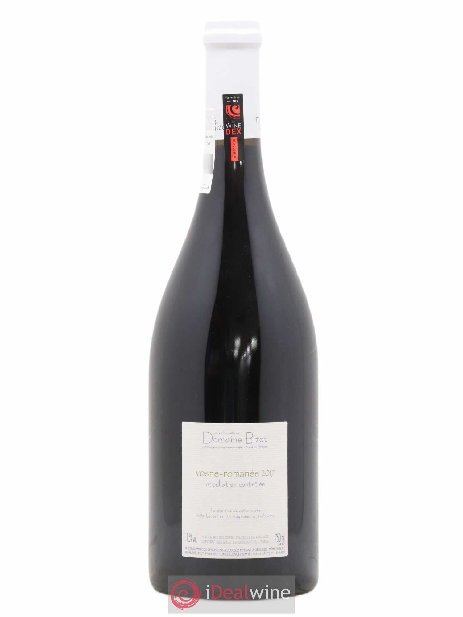 Vosne-Romanée Bizot (Domaine) 2017 - Lot de 1 bouteille - 1
