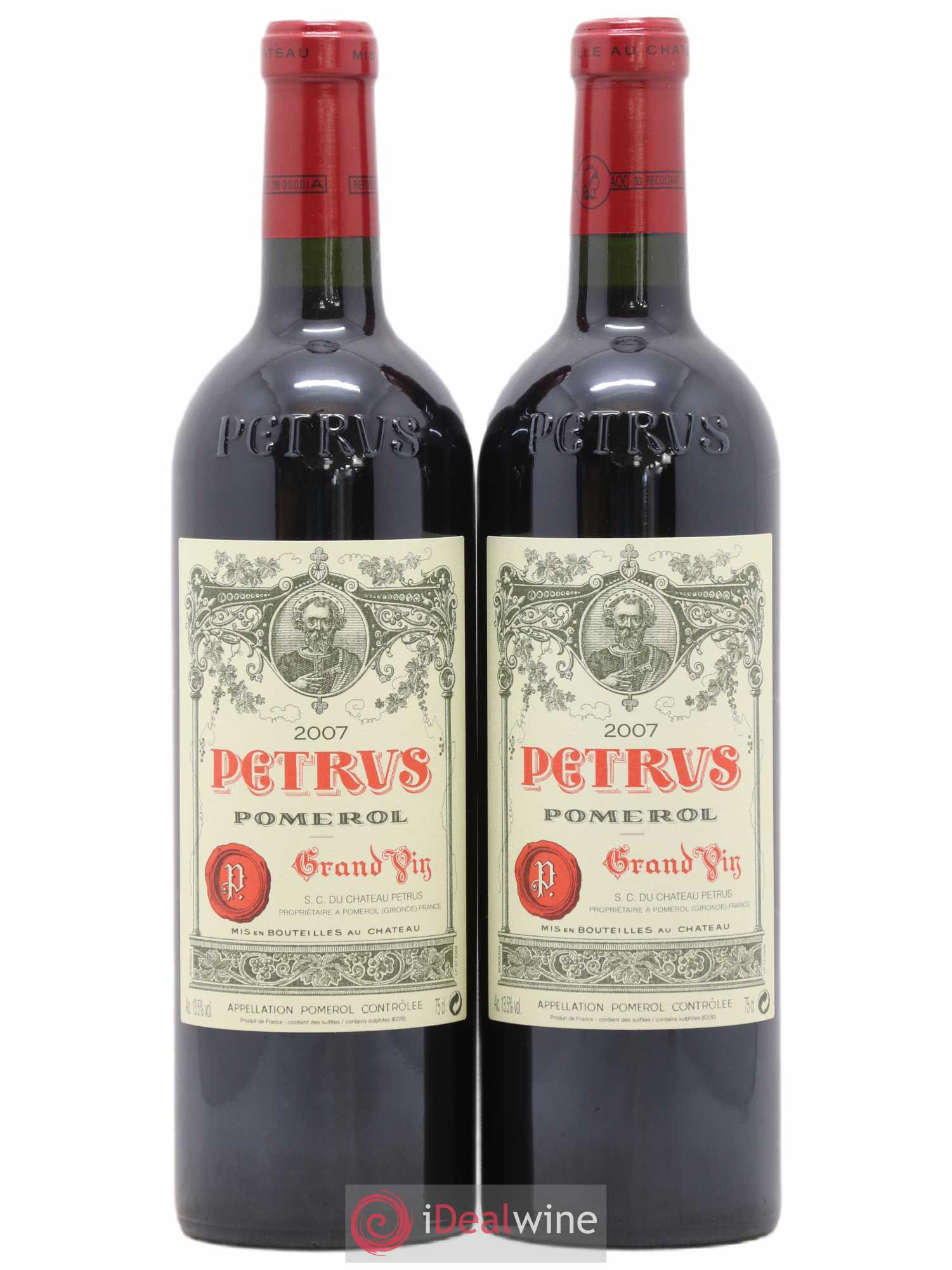 Petrus 2007 - Lot de 2 bouteilles - 0