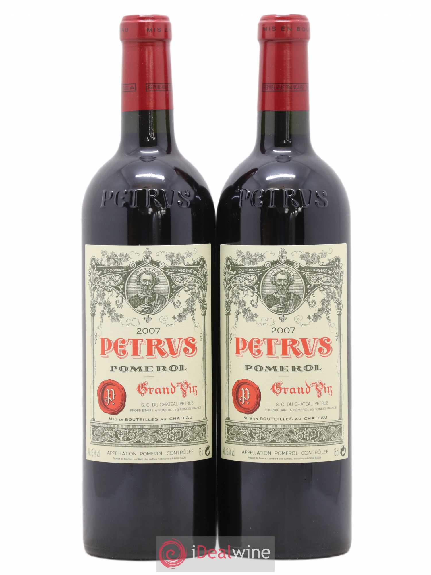 Petrus 2007 - Lot de 2 bouteilles - 0