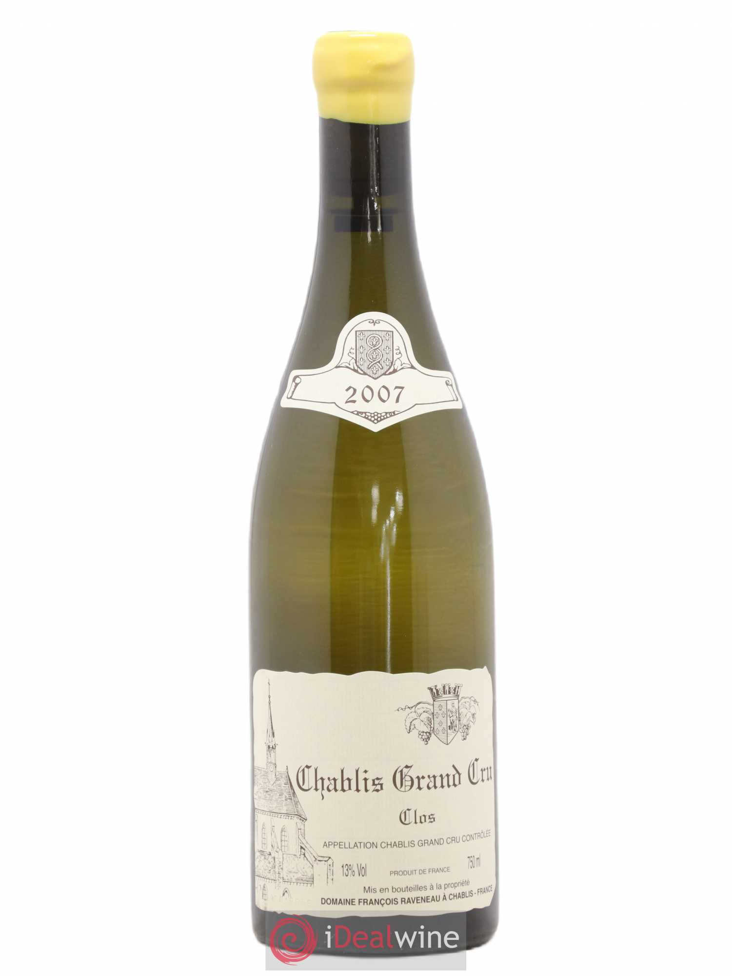 Chablis Grand Cru Clos Raveneau (Domaine) 2007 - Lot de 1 bouteille - 0