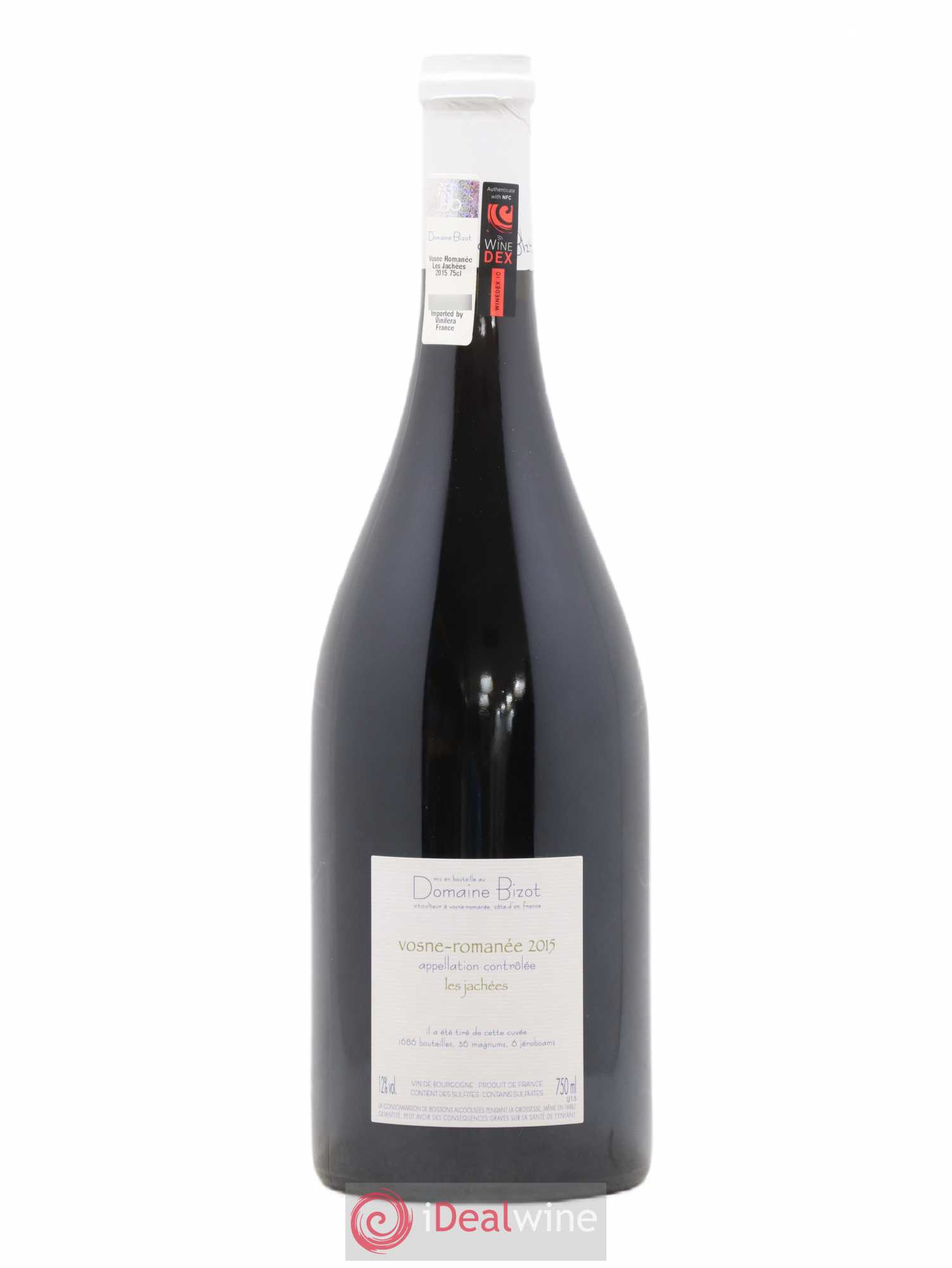 Vosne-Romanée Les Jachées Bizot (Domaine) 2015 - Lot de 1 bouteille - 1