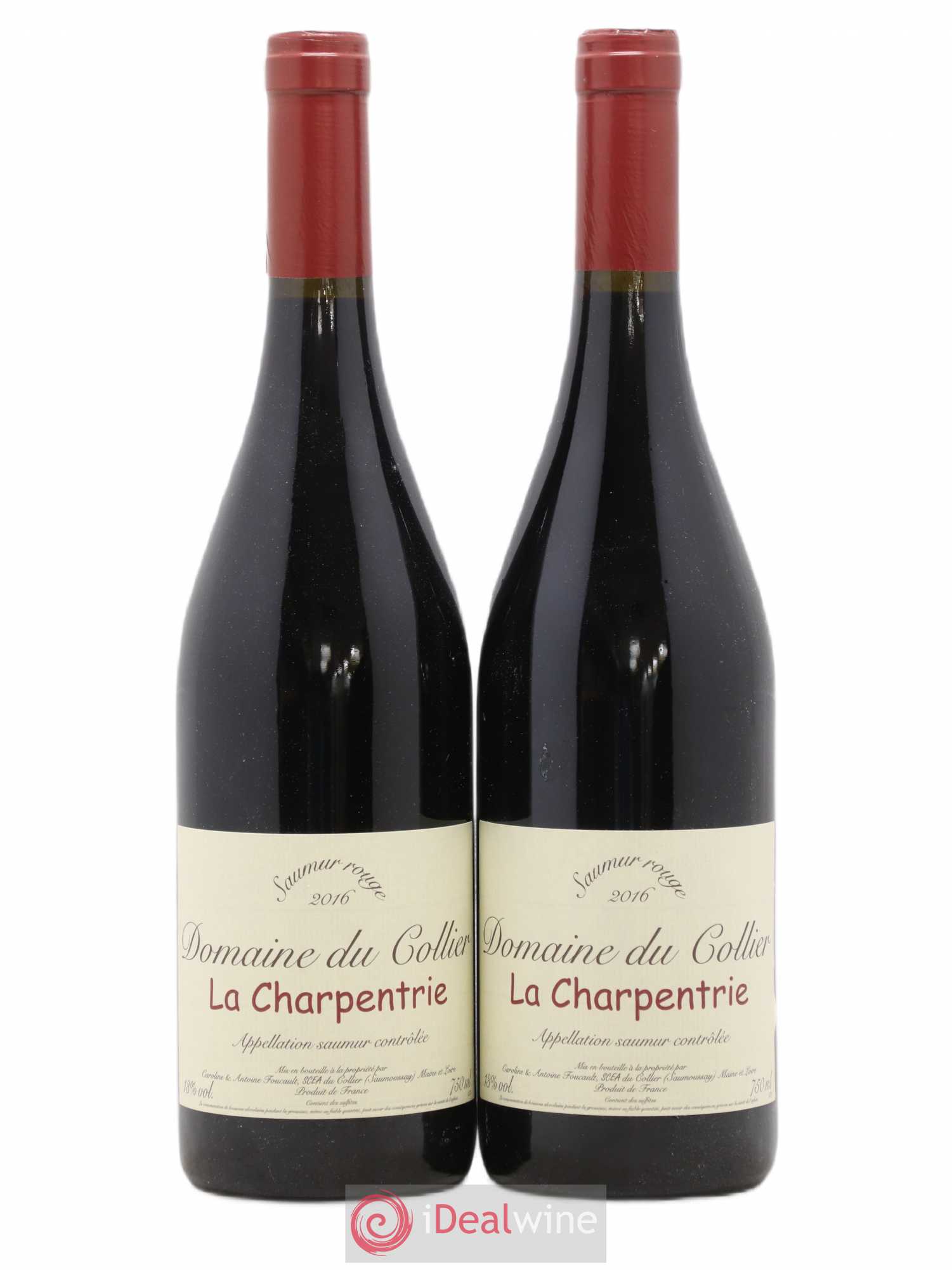 Saumur La Charpentrie Domaine du Collier 2016 - Lot de 2 bouteilles - 0