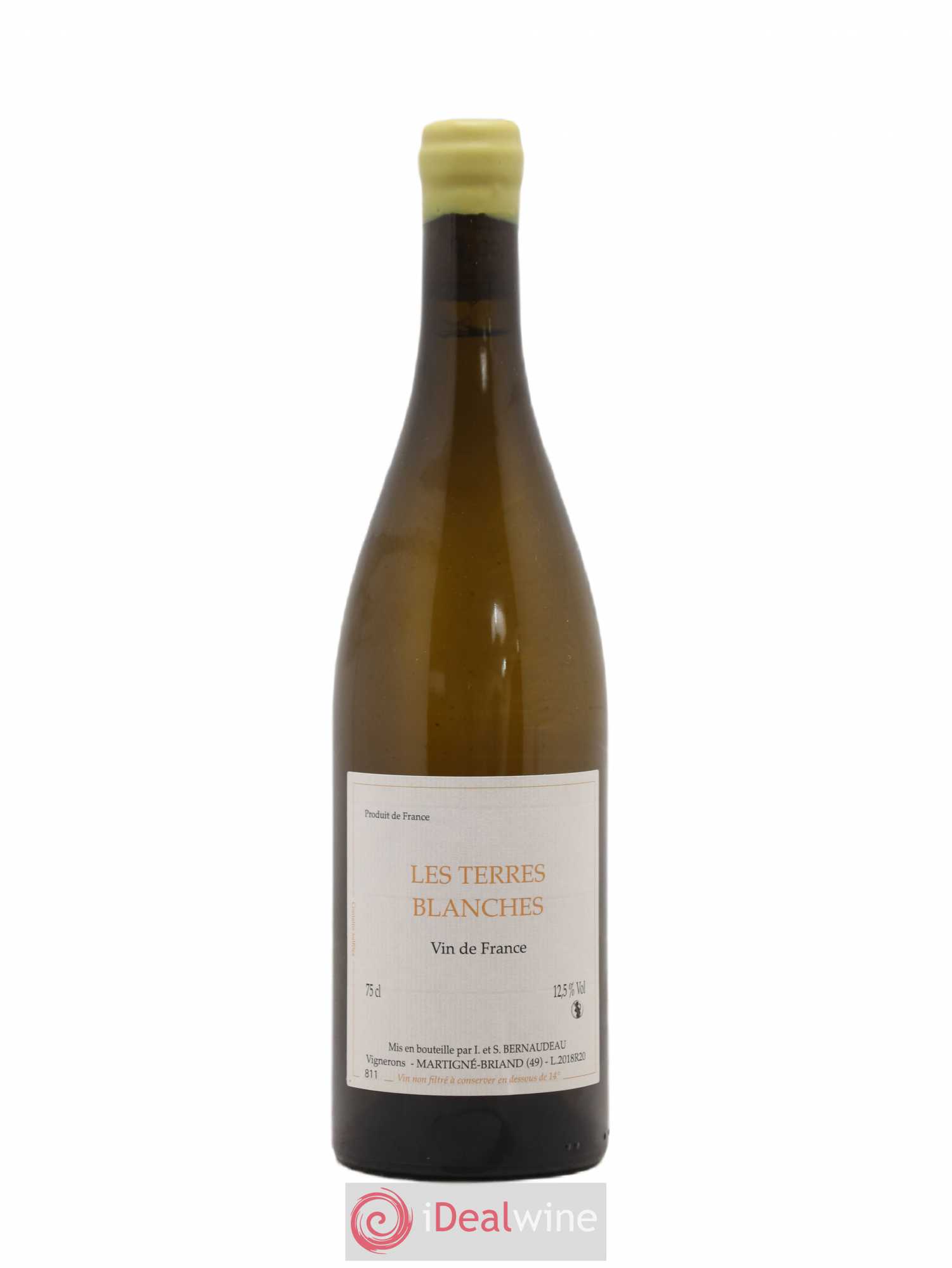 Vin de France Les Terres Blanches Stéphane Bernaudeau 2018 - Lot de 1 bouteille - 0