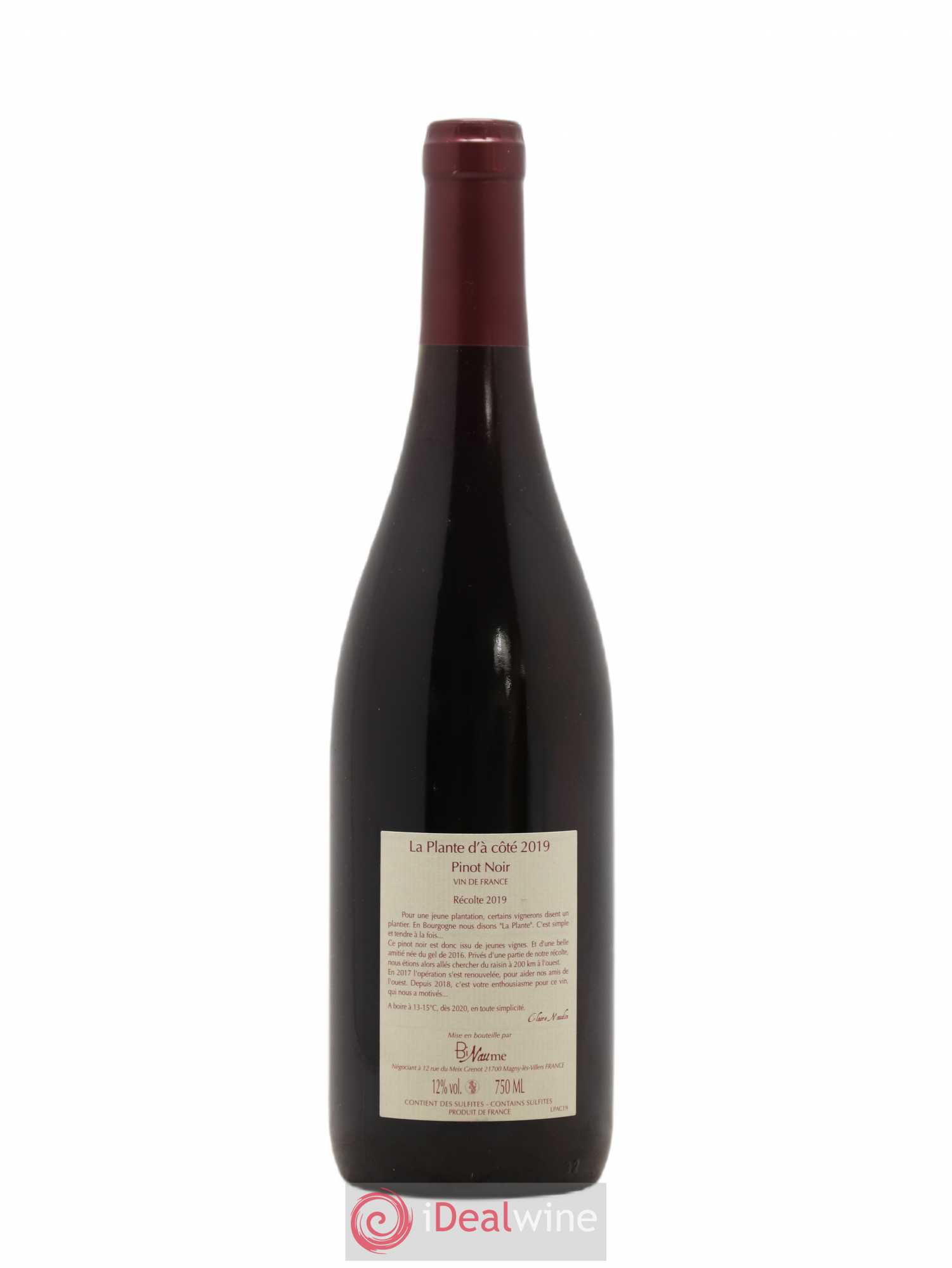 Vin de France La Plante d'à coté Domaine Binaume Bizot - Naudin 2019 - Posten von 1 Flasche - 1