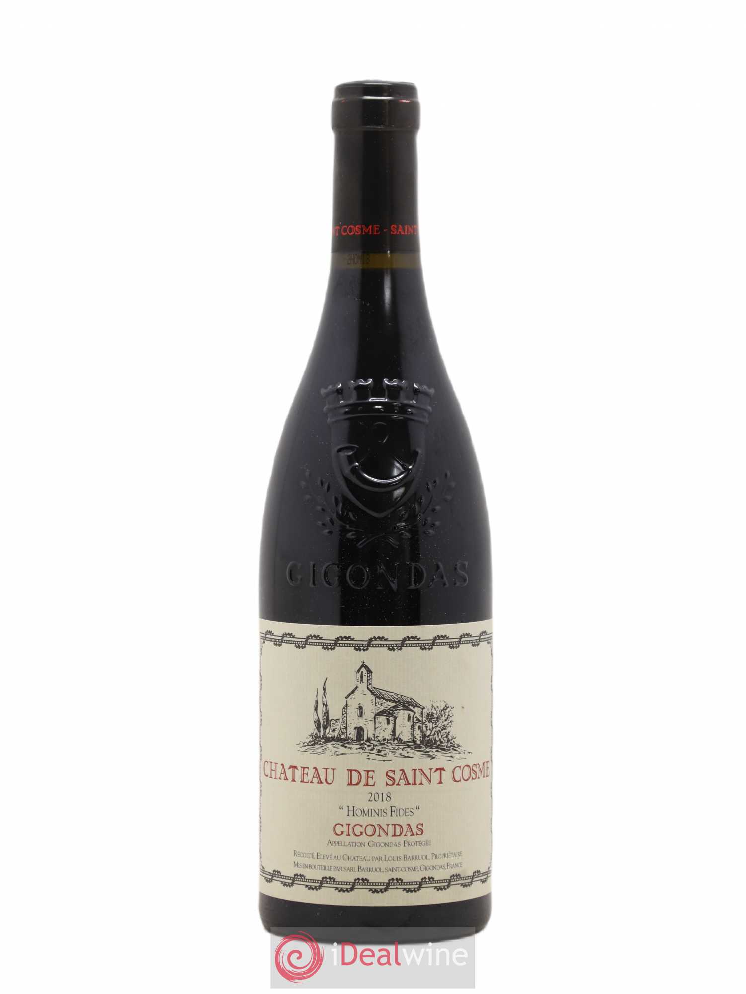 Gigondas Hominis Fides Saint Cosme 2018 - Lot de 1 bouteille - 0