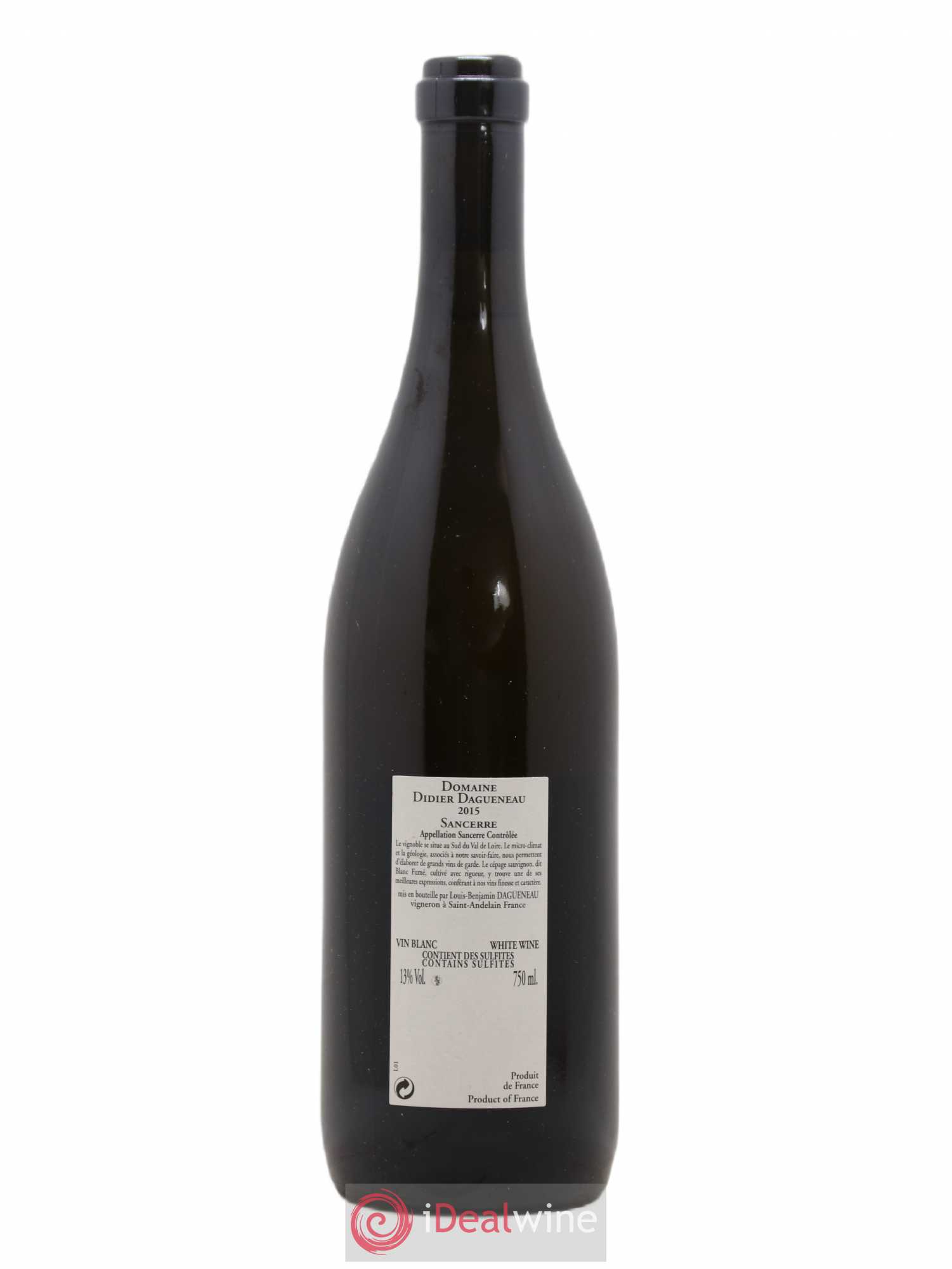 Sancerre En Chailloux Domaine Didier Dagueneau (sans prix de réserve) 2015 - Posten von 1 Flasche - 1