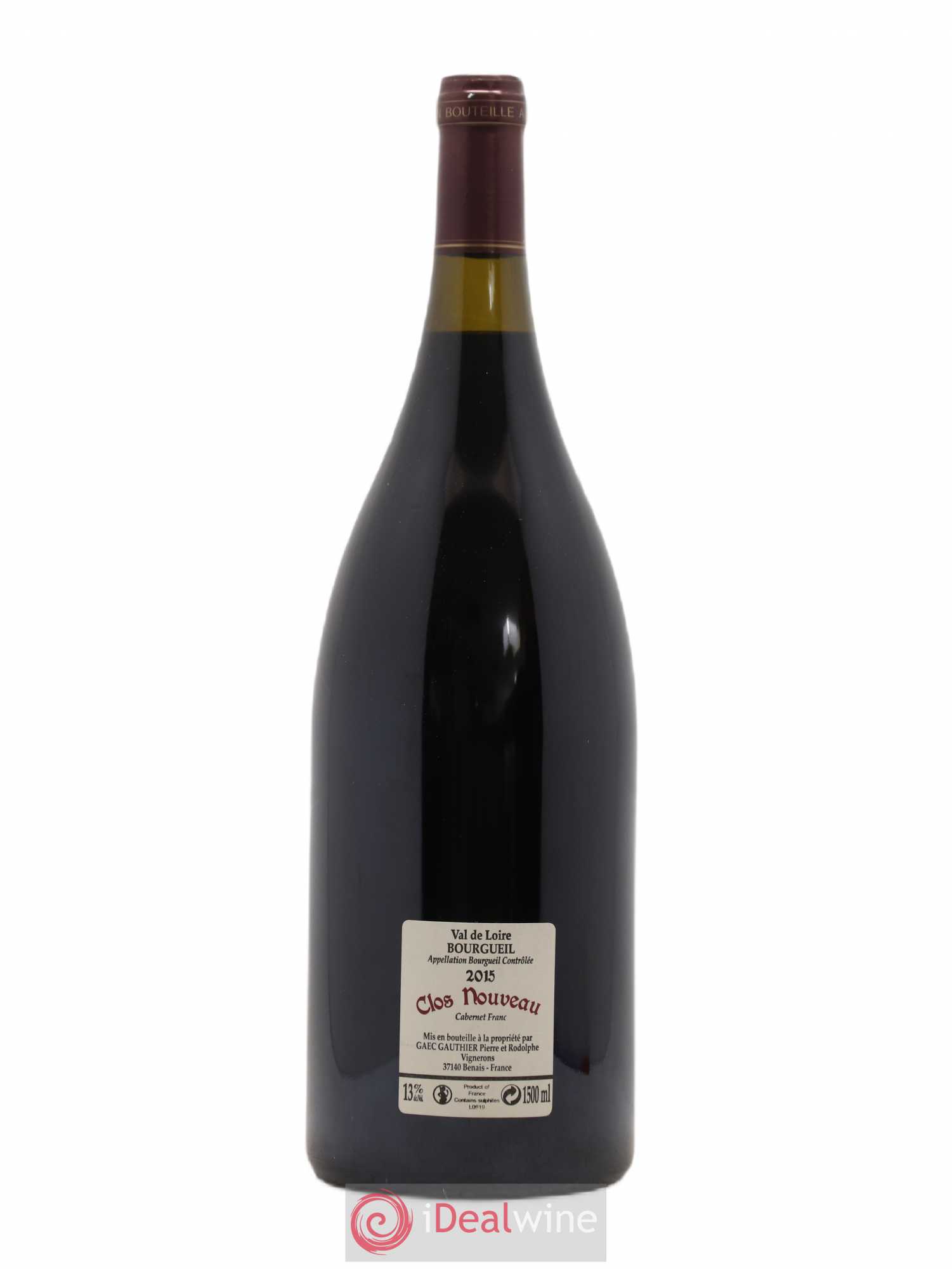 Bourgueil Clos Nouveau Domaine du Bel Air 2015 - Lot de 1 magnum - 1