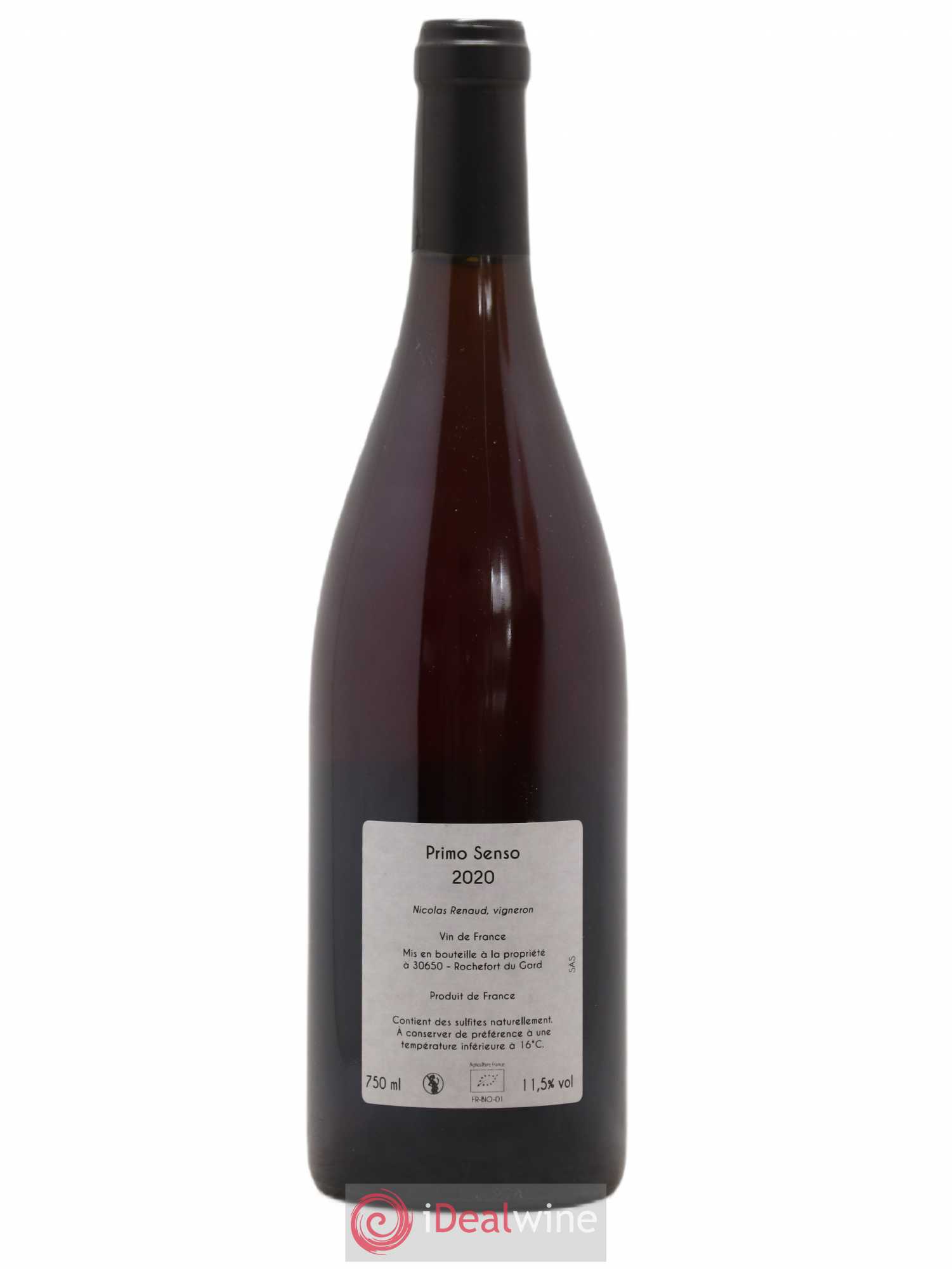 Vin de France Primo senso Clos des Grillons 2020 - Lot de 1 bouteille - 1