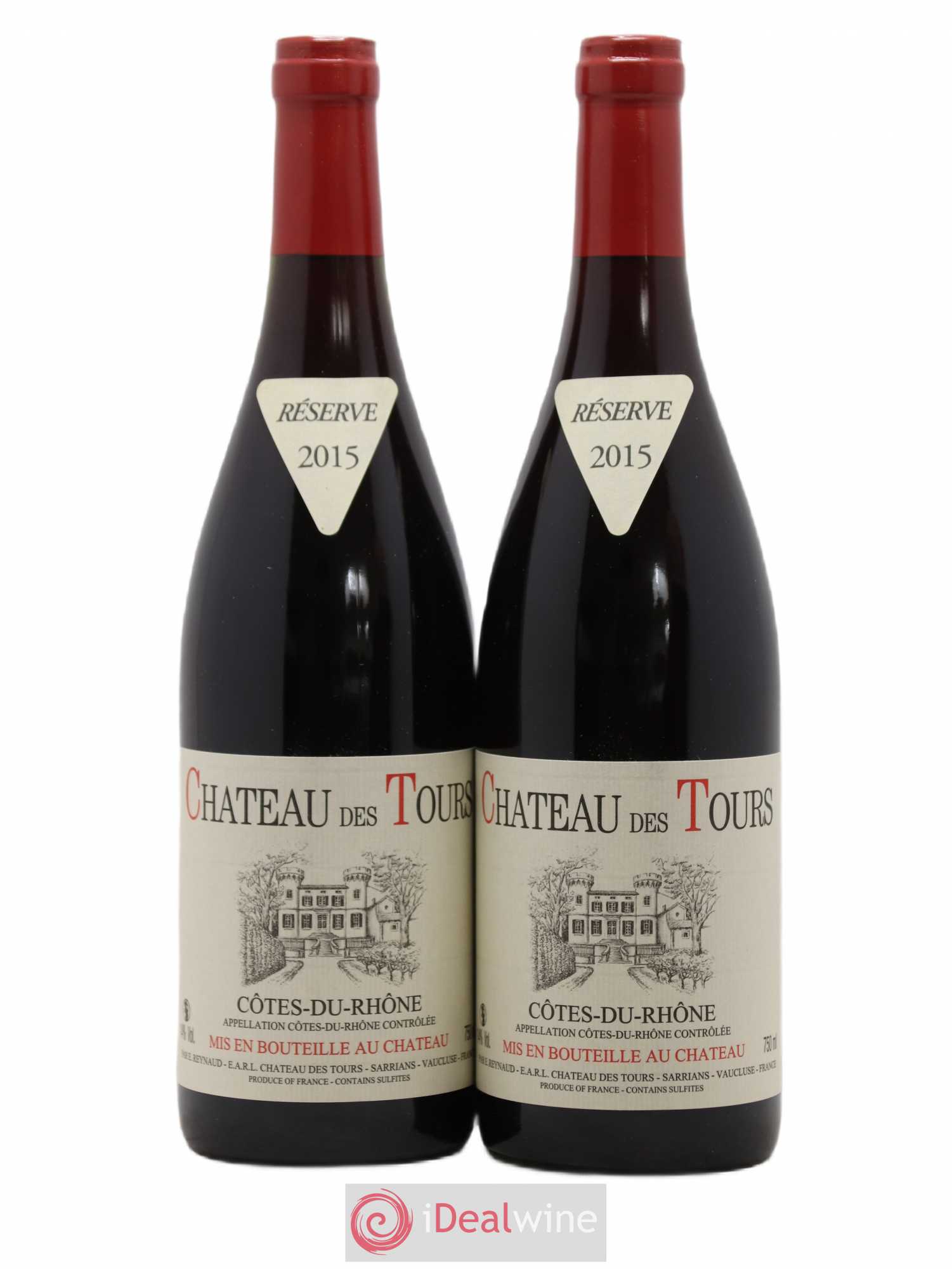 Côtes-du-Rhône Château des Tours Emmanuel Reynaud 2015 - Lot de 2 bouteilles - 0