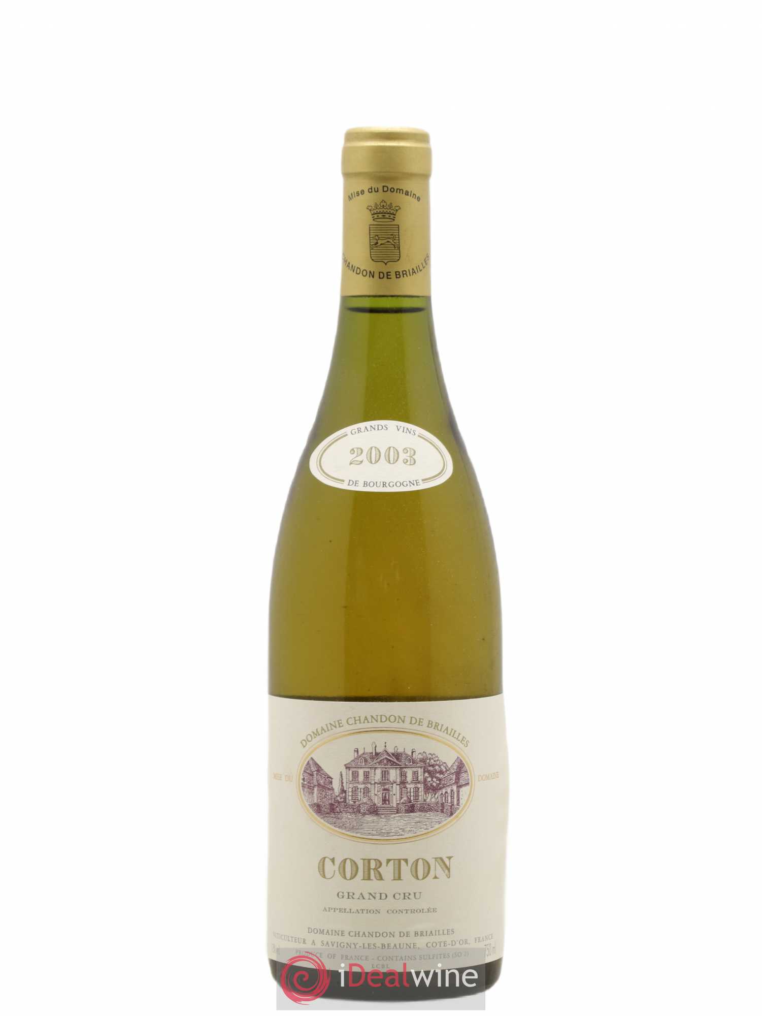Corton Grand Cru Chandon de Briailles 2003 - Lot de 1 bouteille - 0