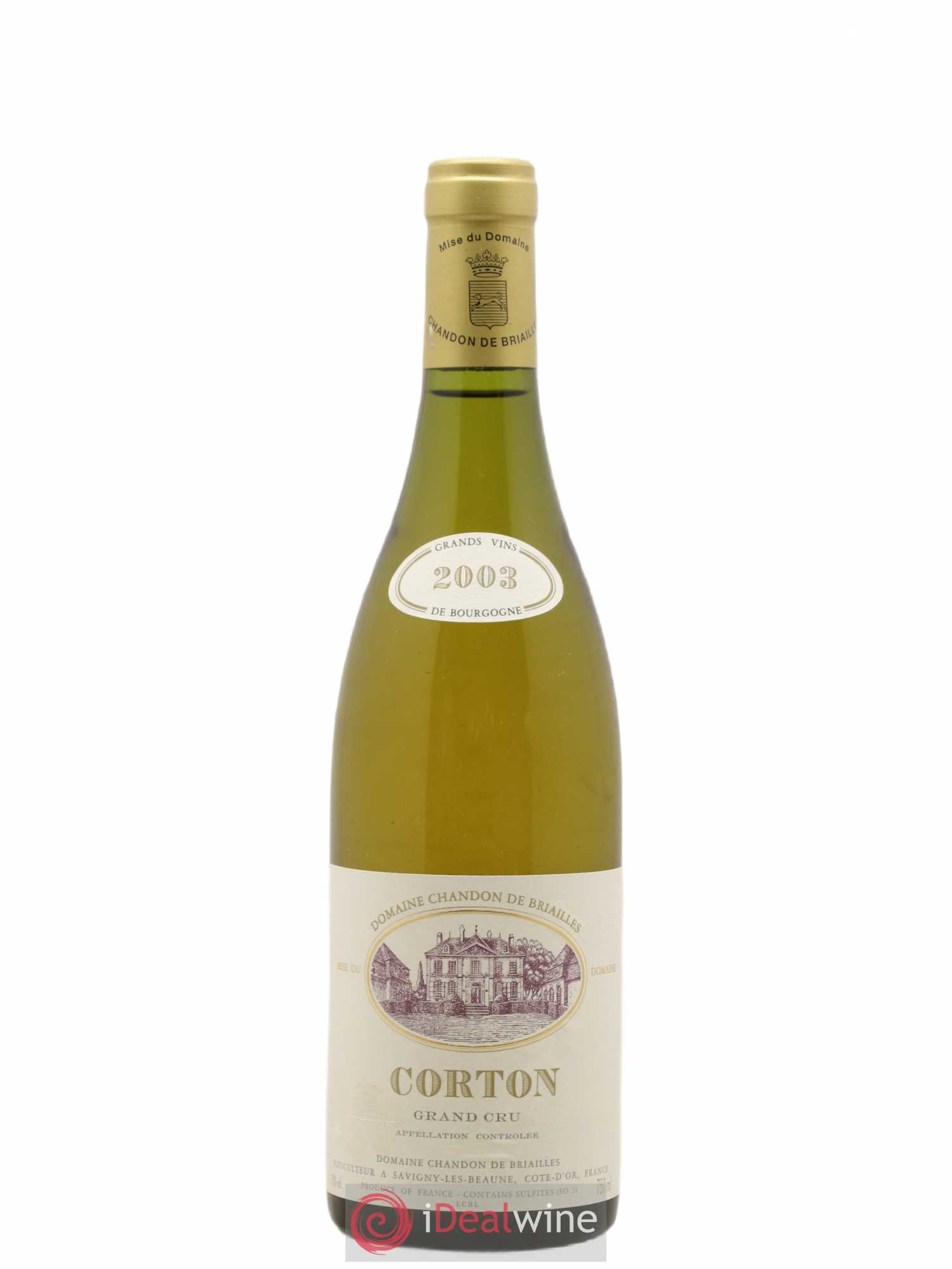 Corton Grand Cru Chandon de Briailles 2003 - Posten von 1 Flasche - 0