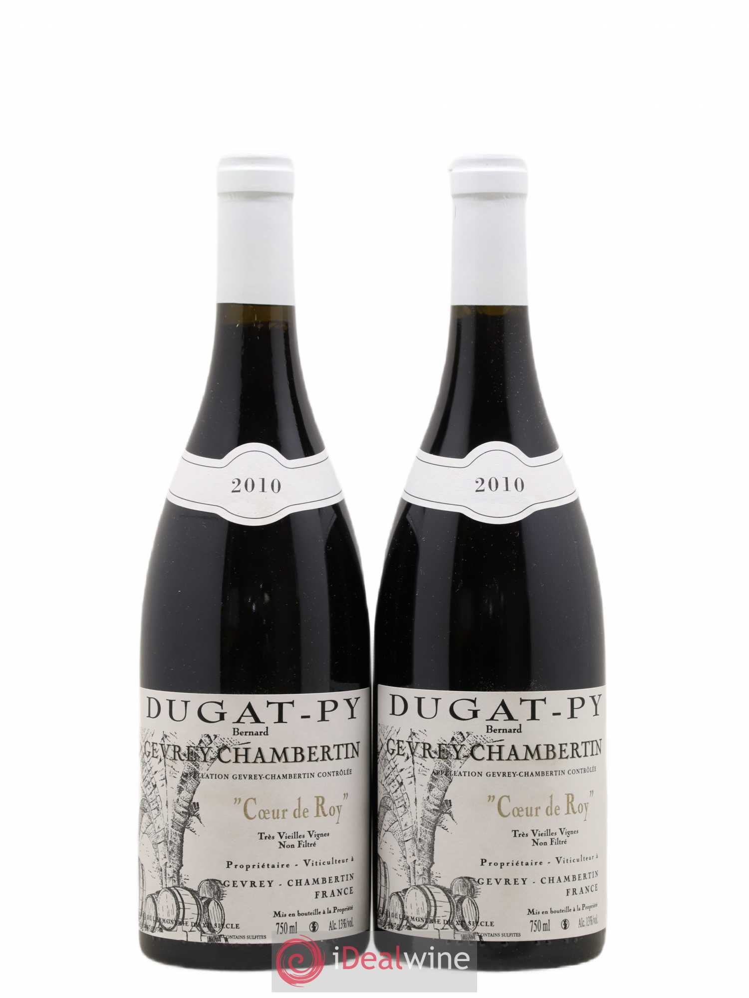 Gevrey-Chambertin Coeur de Roy Très Vieilles Vignes Dugat-Py 2010 - Lot de 2 bouteilles - 0
