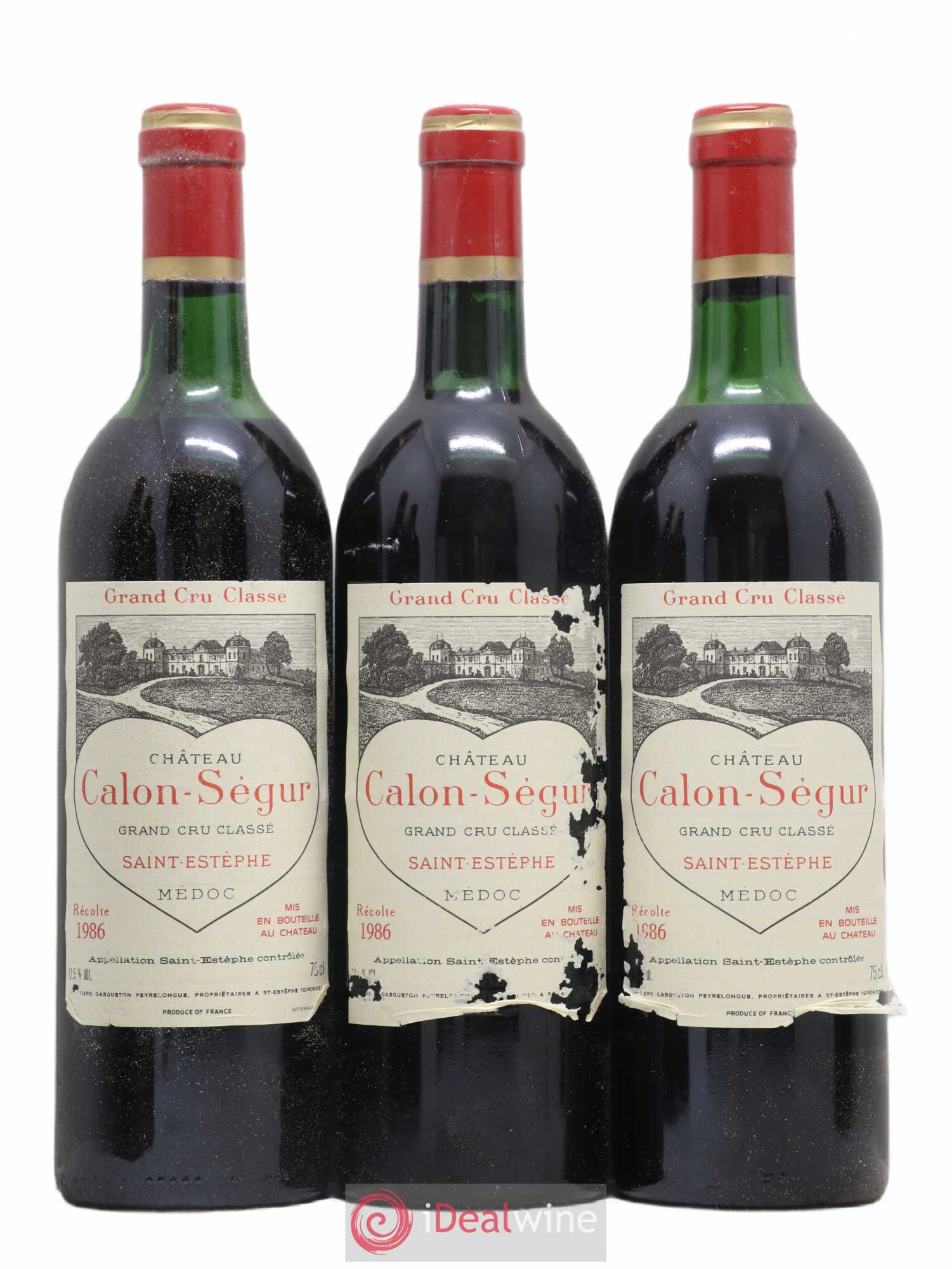 Château Calon Ségur 3ème Grand Cru Classé 1986 - Lot de 12 bouteilles - 3