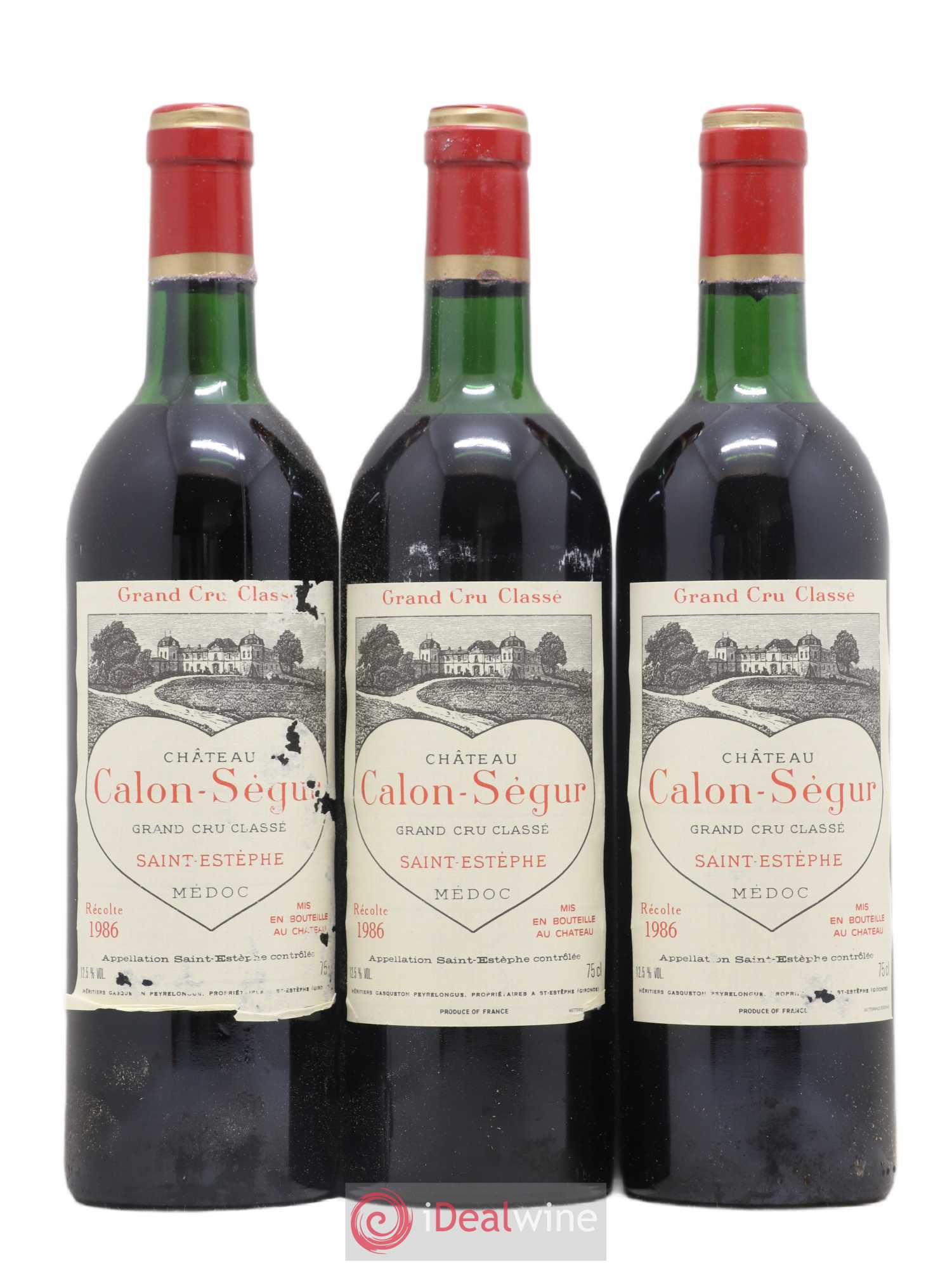 Château Calon Ségur 3ème Grand Cru Classé 1986 - Lot de 12 bouteilles - 4