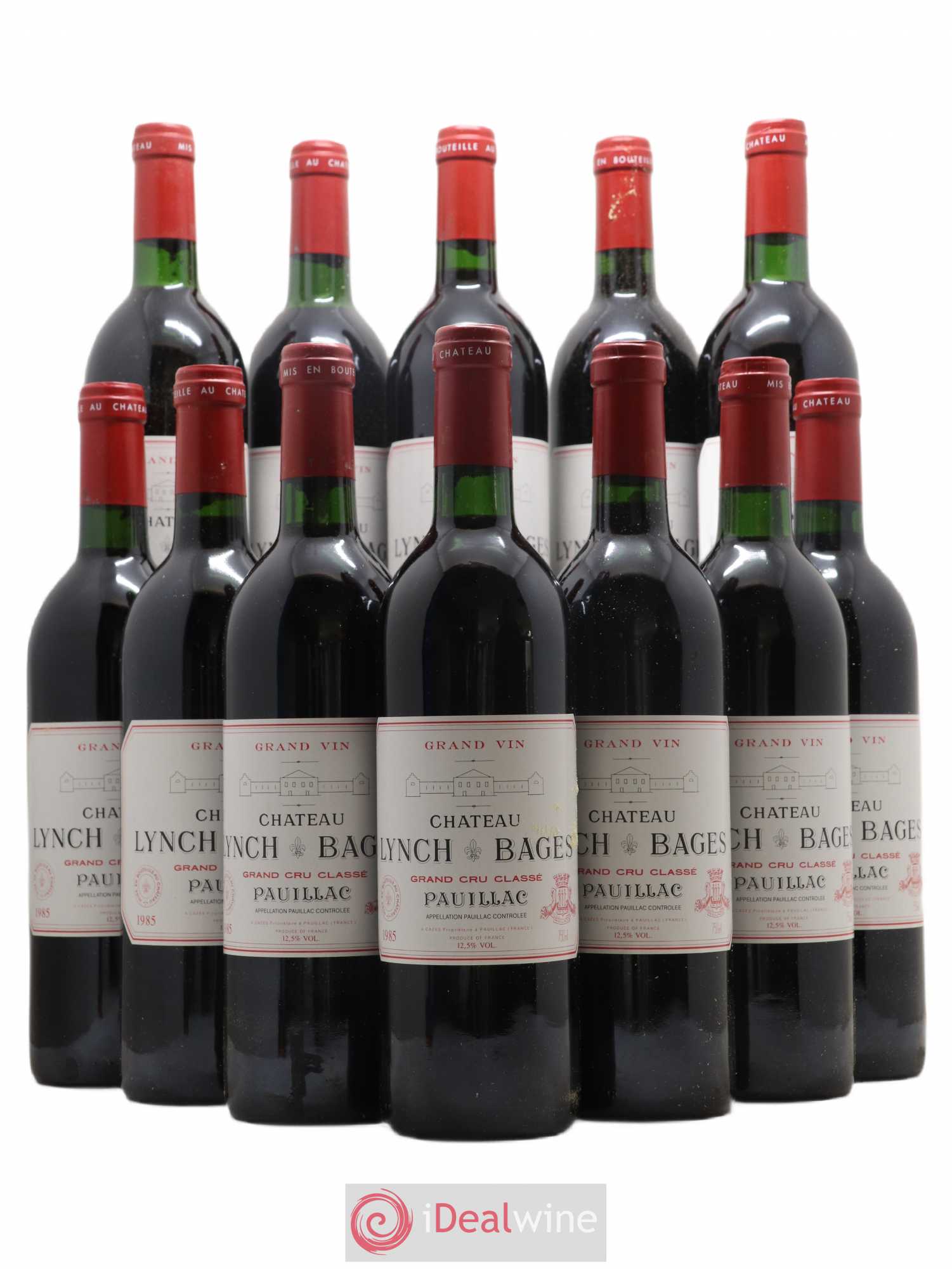 Château Lynch Bages 5ème Grand Cru Classé 1985 - Lot de 12 bouteilles - 0