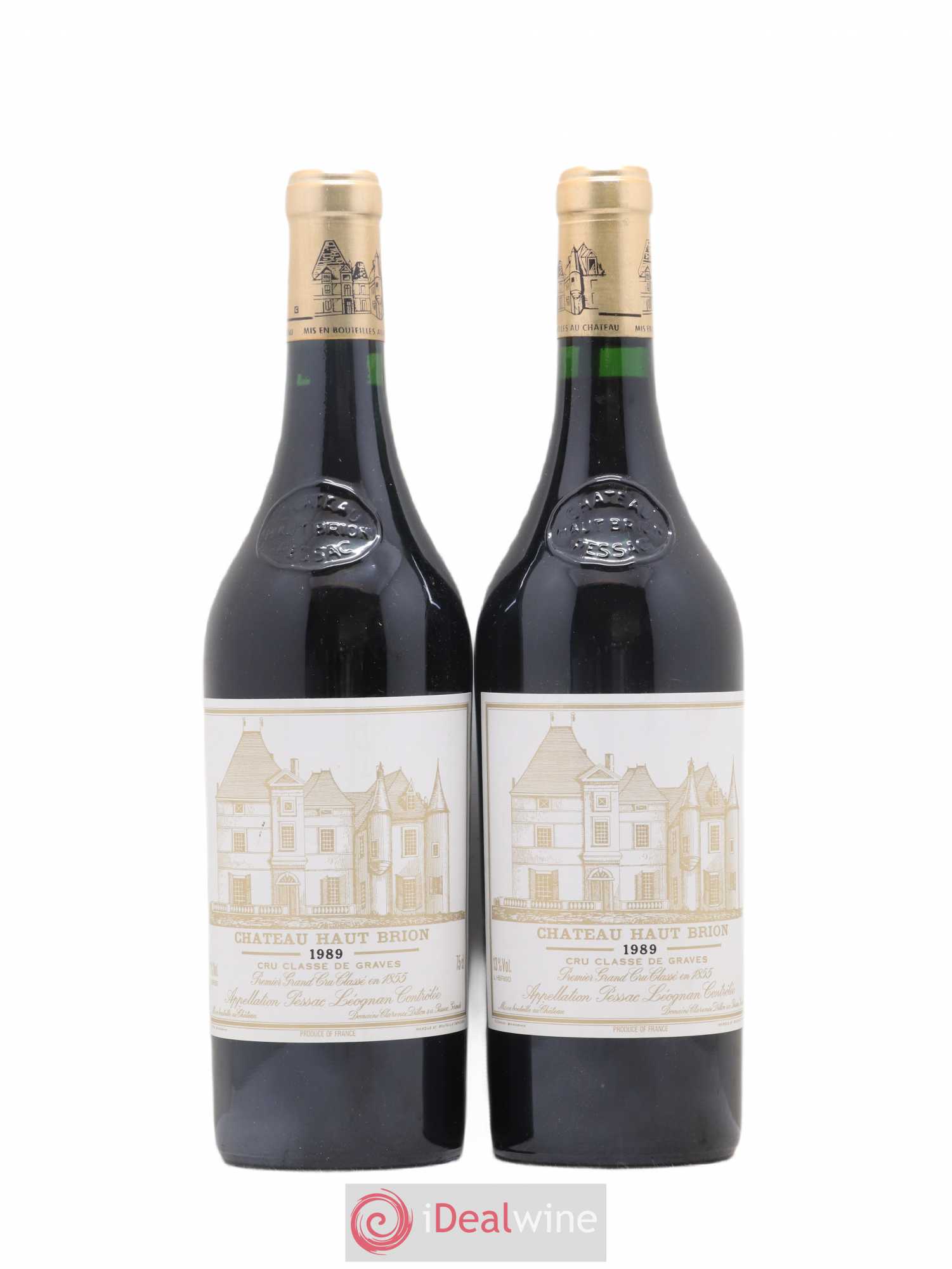 Château Haut Brion 1er Grand Cru Classé 1989 - Lot de 2 bouteilles - 0