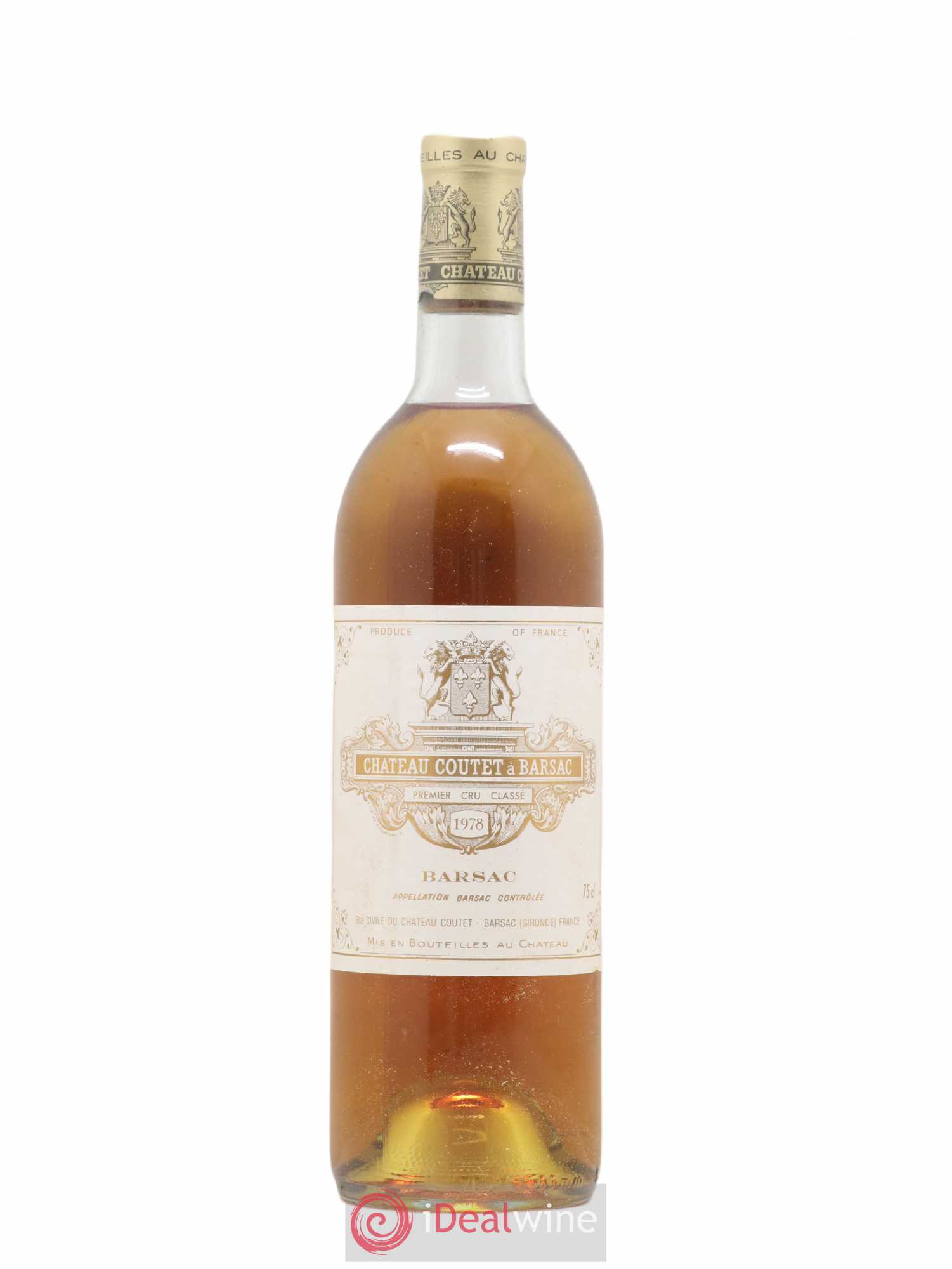 Château Coutet 1er Grand Cru Classé 1978 - Lotto di 1 bottiglia - 0
