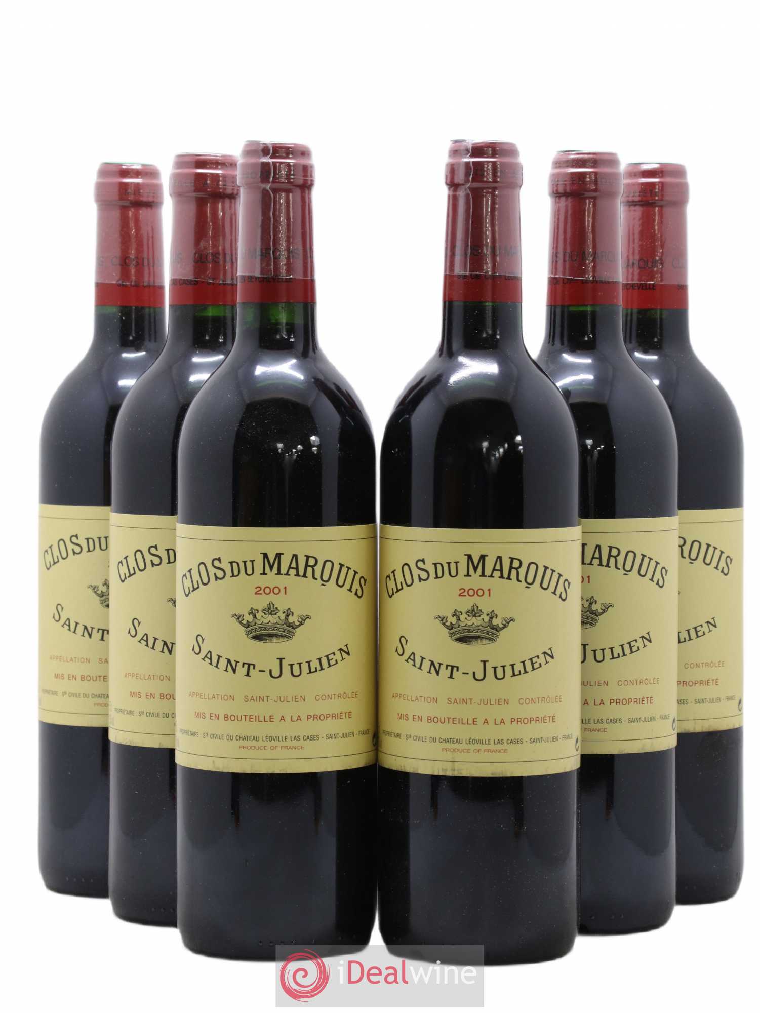 Clos du Marquis 2001 - Lot de 6 bouteilles - 0