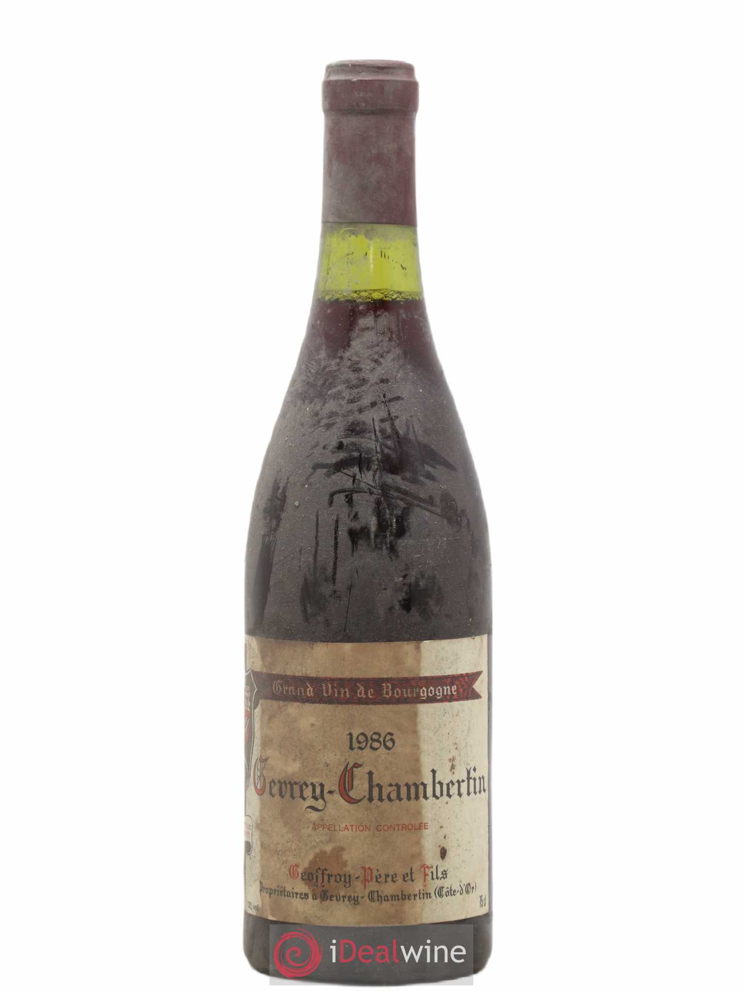 Gevrey-Chambertin Geoffroy père & Fils 1986 - Posten von 1 Flasche - 0
