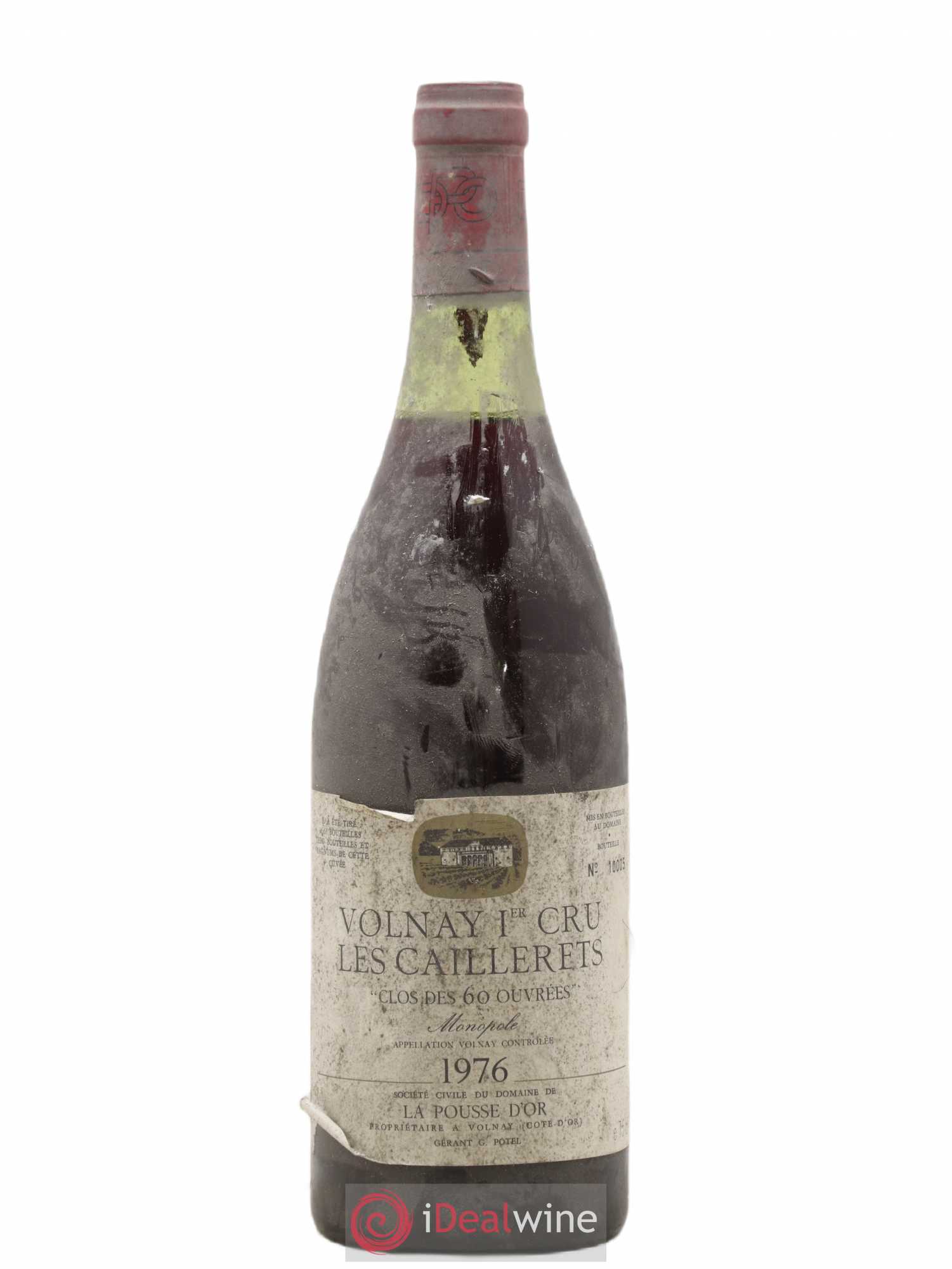 Volnay 1er Cru Clos des 60 ouvrées La Pousse d'Or (Domaine de) les caillerets 1976 - Lot de 1 bouteille - 0
