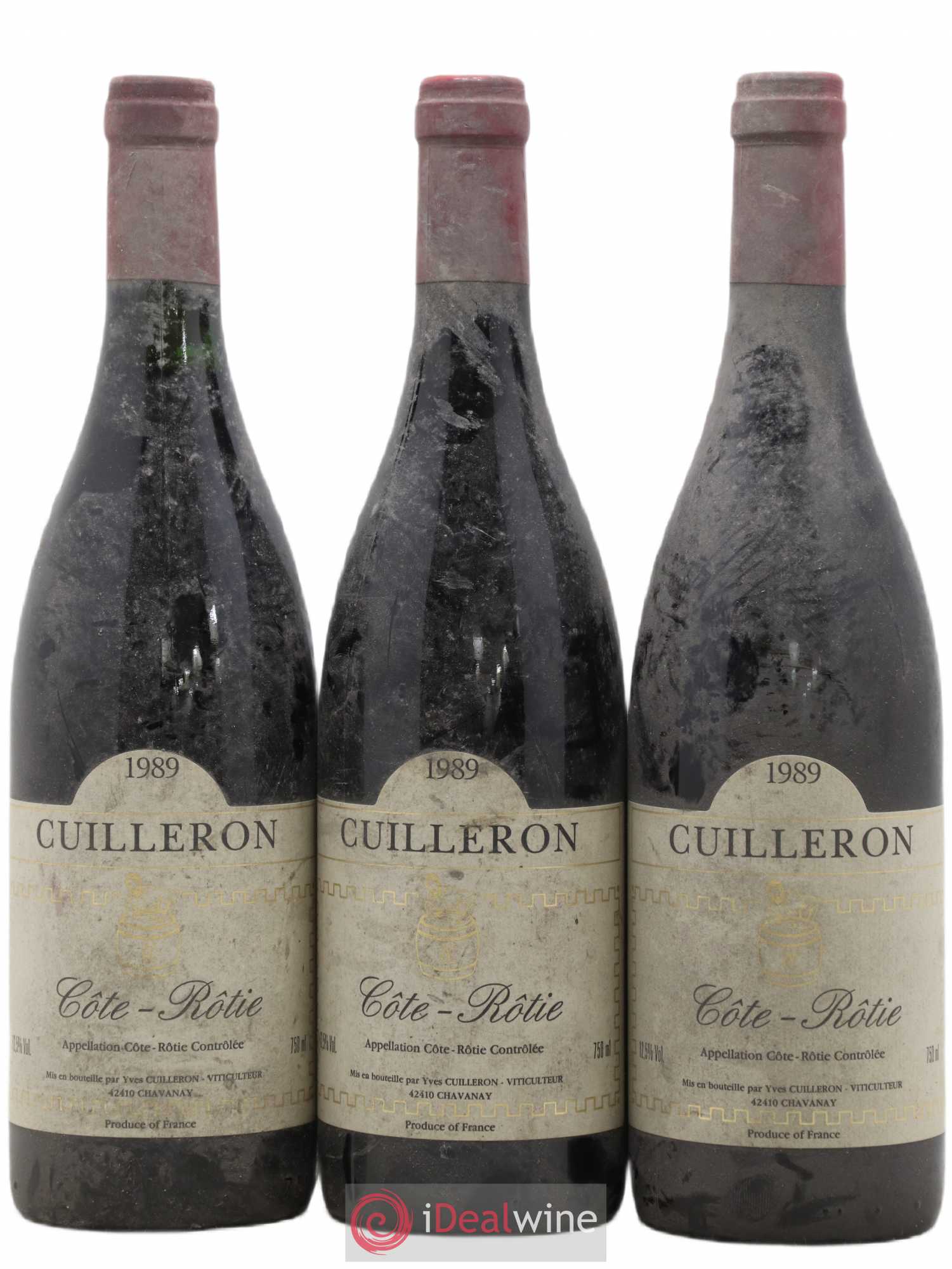 Côte-Rôtie Cuilleron 1989 - Lot de 3 bouteilles - 0