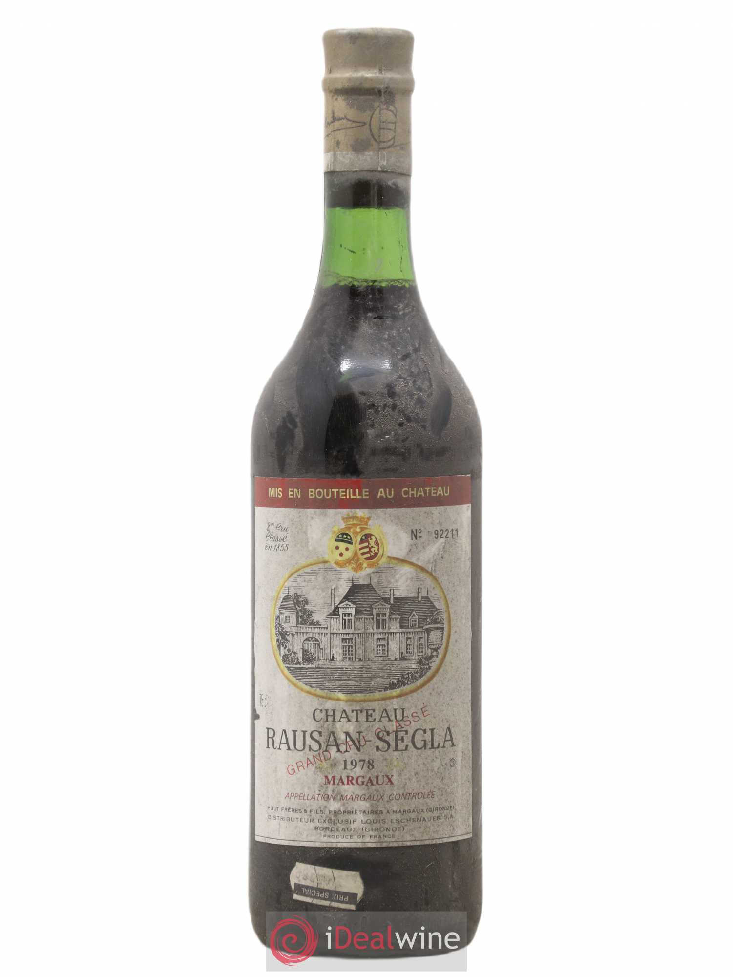 Château Rauzan Ségla Grand Cru Classé 1978 - Lot de 1 bouteille - 0