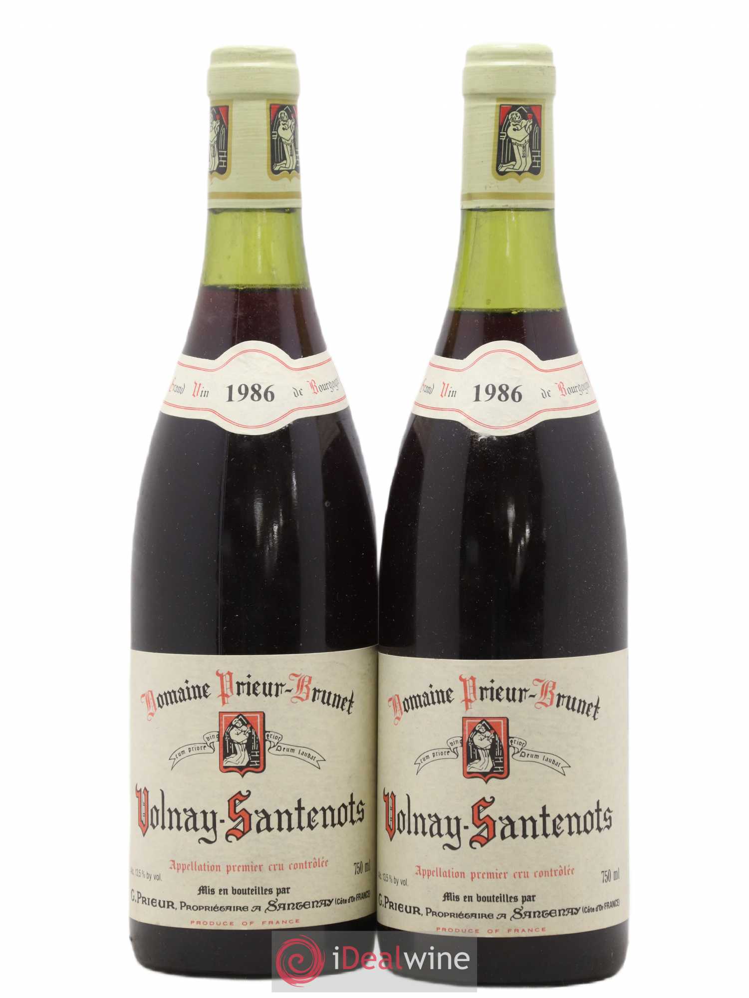 Volnay 1er Cru Santenots Prieur Brunet 1986 - Posten von 2 Flaschen - 0