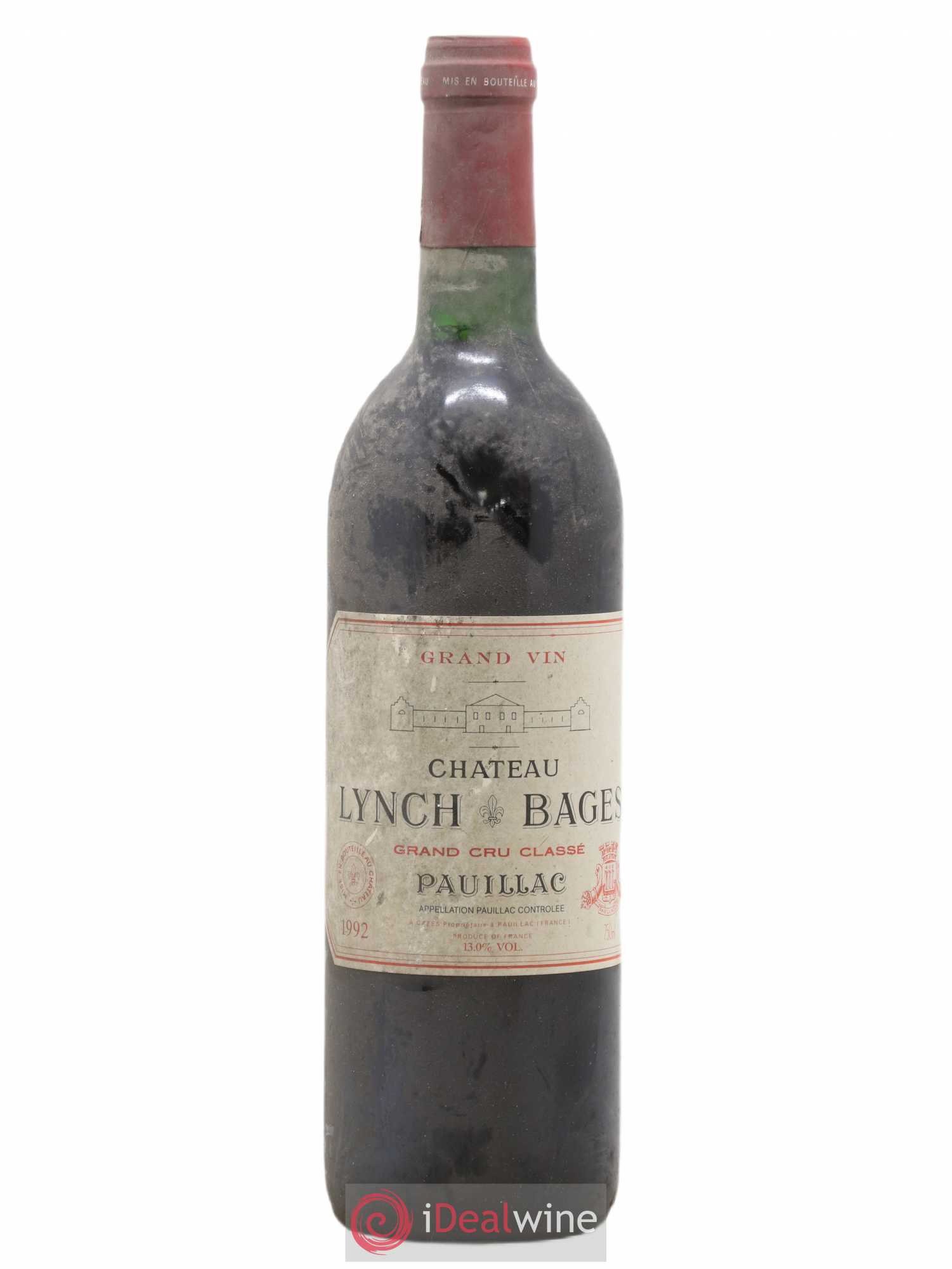 Château Lynch Bages 5ème Grand Cru Classé 1992 - Lot de 1 bouteille - 0