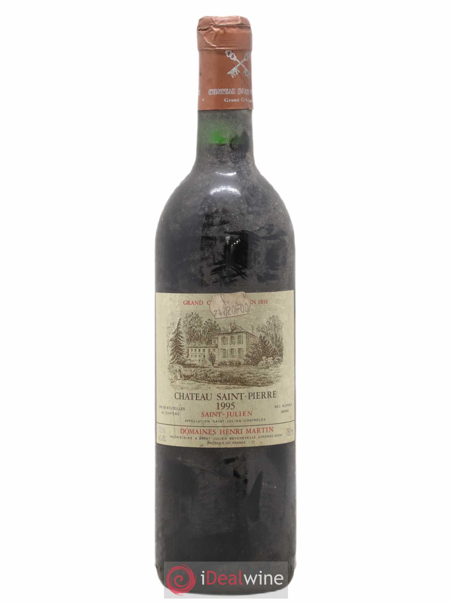 Château Saint-Pierre 4ème Grand Cru Classé 1995 - Lot de 1 bouteille - 0