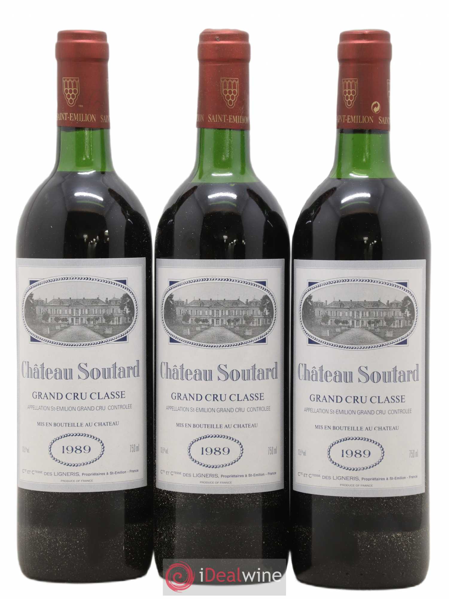 Château Soutard Grand Cru Classé 1989 - Lot de 6 bouteilles - 2