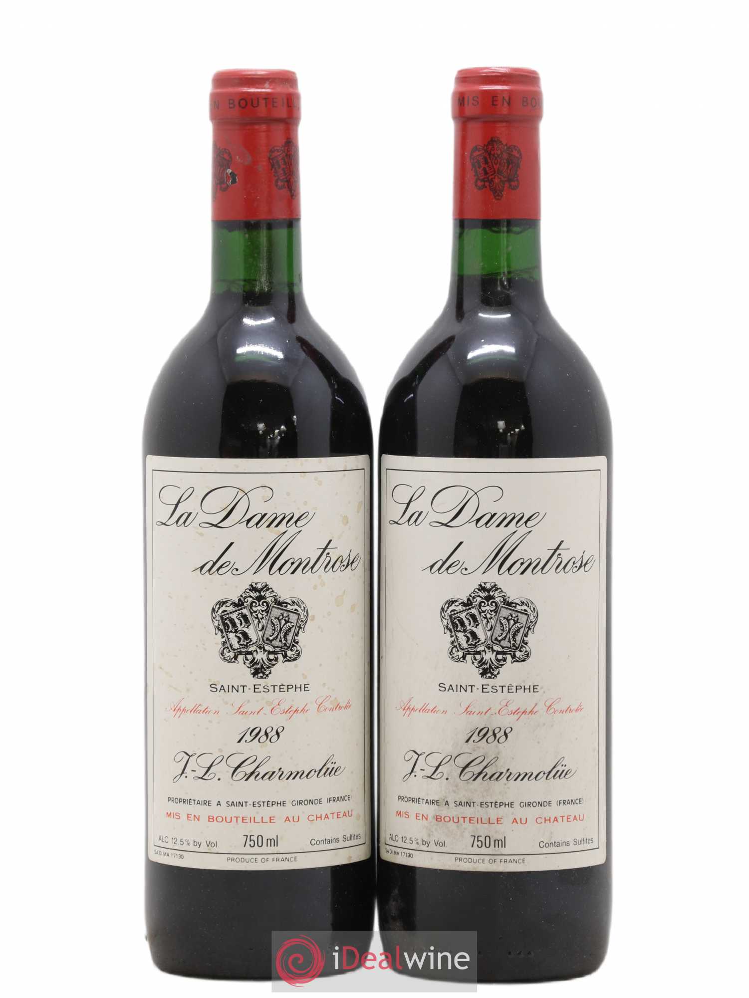 La Dame de Montrose Second Vin 1988 - Lot de 2 bouteilles - 0