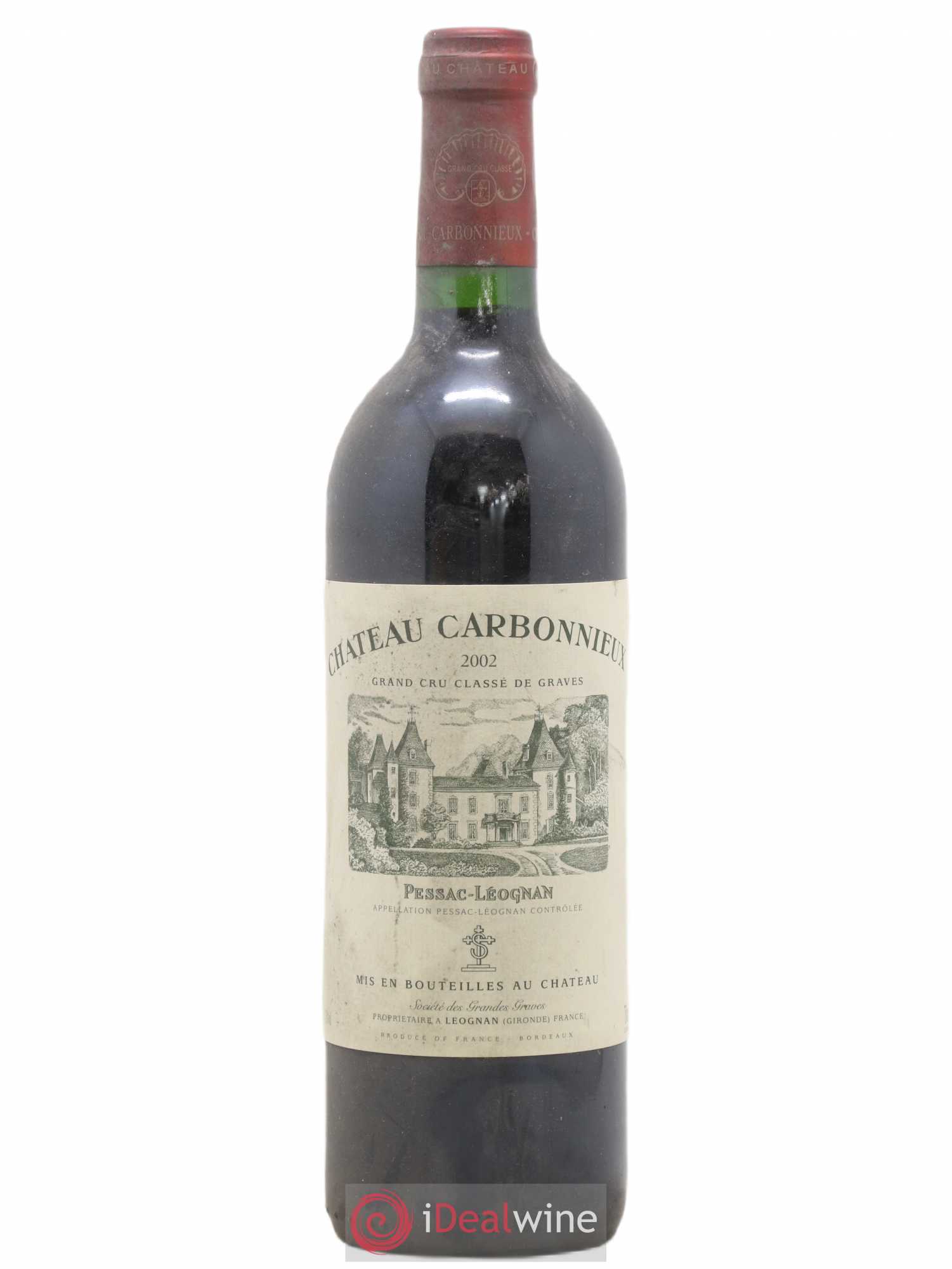 Château Carbonnieux Cru Classé de Graves 2002 - Lot de 1 bouteille - 0