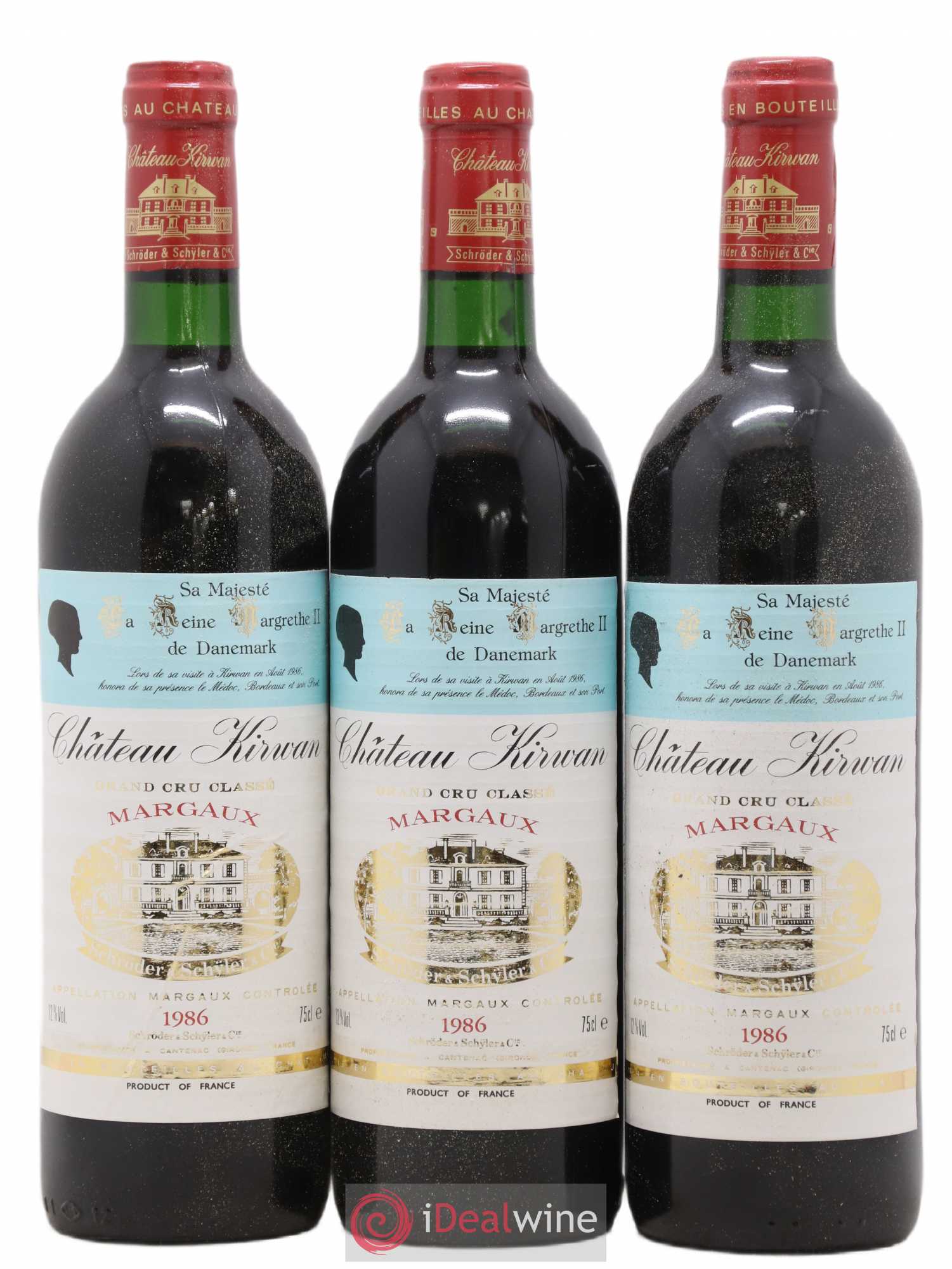 Château Kirwan 3ème Grand Cru Classé 1986 - Lot de 12 bouteilles - 2