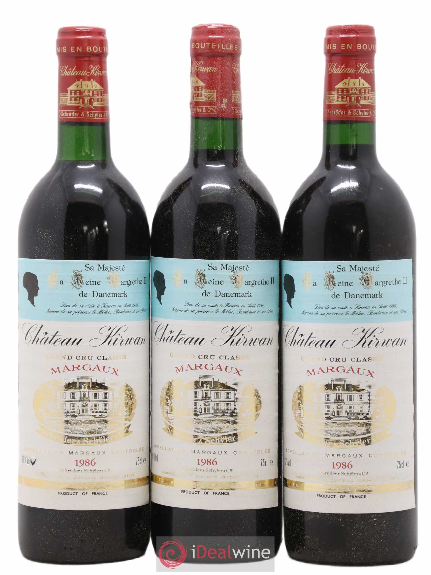Château Kirwan 3ème Grand Cru Classé 1986 - Lot de 12 bouteilles - 3