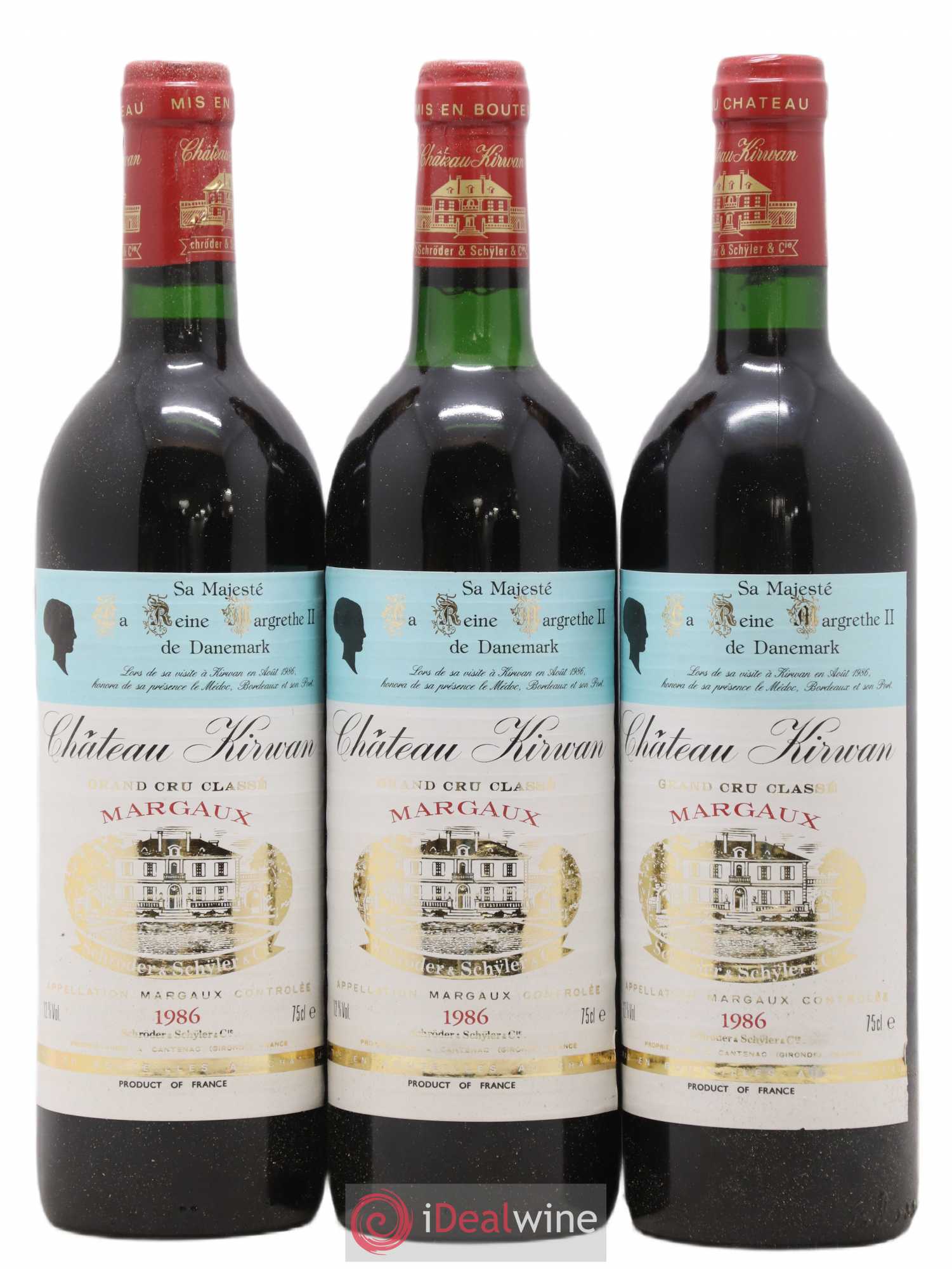 Château Kirwan 3ème Grand Cru Classé 1986 - Lot de 12 bouteilles - 4