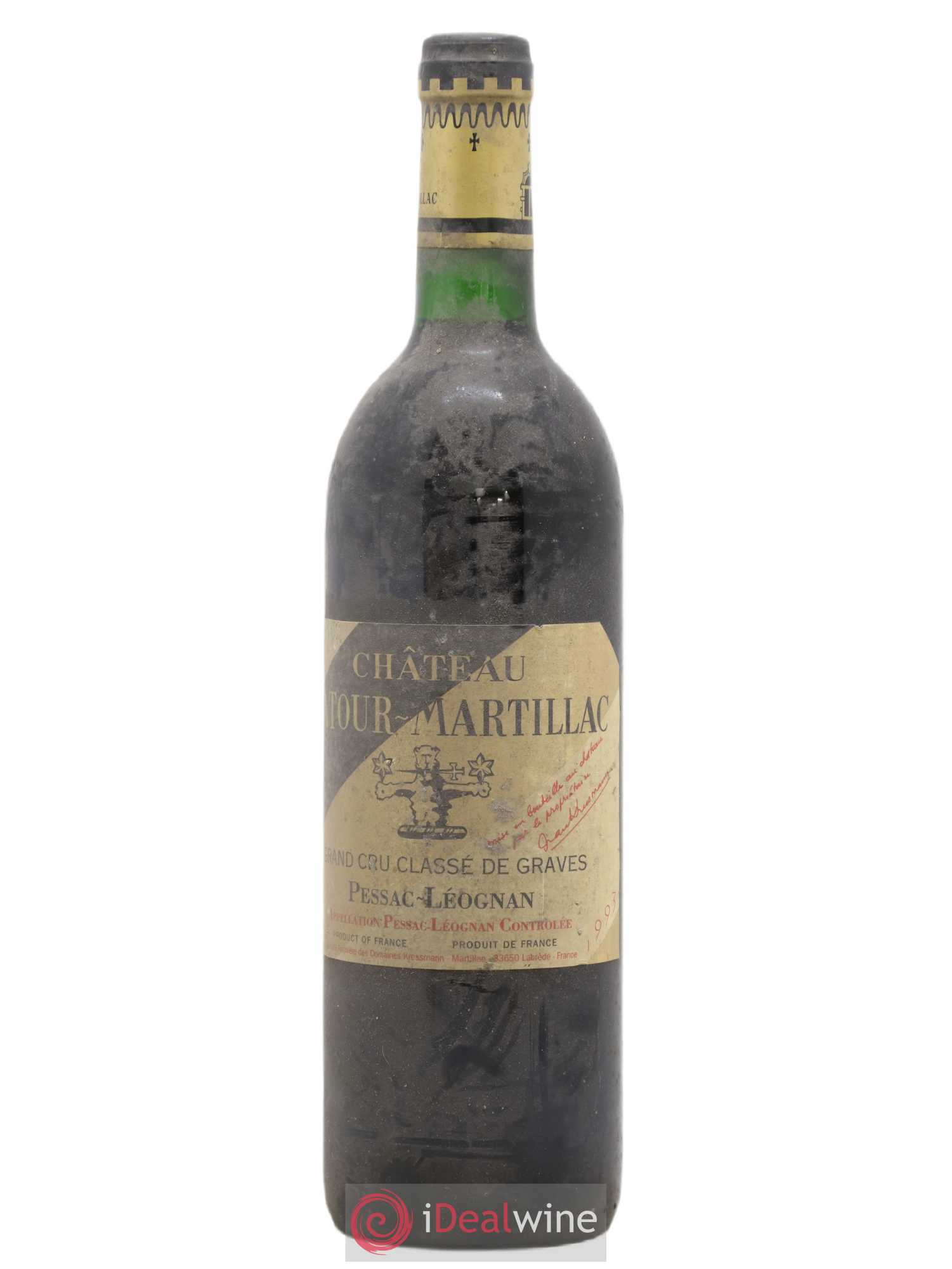 Château Latour-Martillac Cru Classé de Graves 1993 - Lot de 1 bouteille - 0
