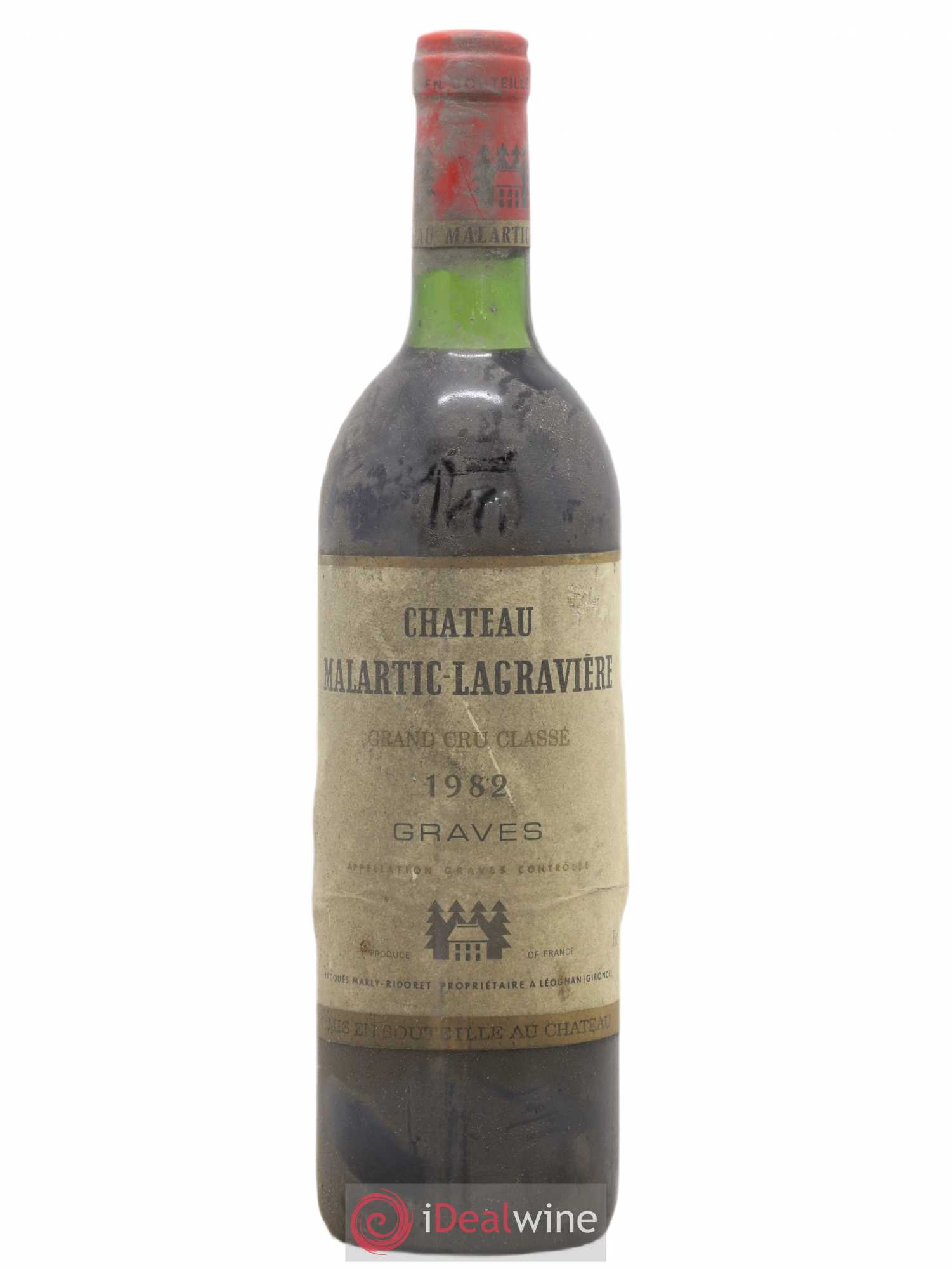 Château Malartic-Lagravière Cru Classé de Graves 1982 - Lot de 1 bouteille - 0
