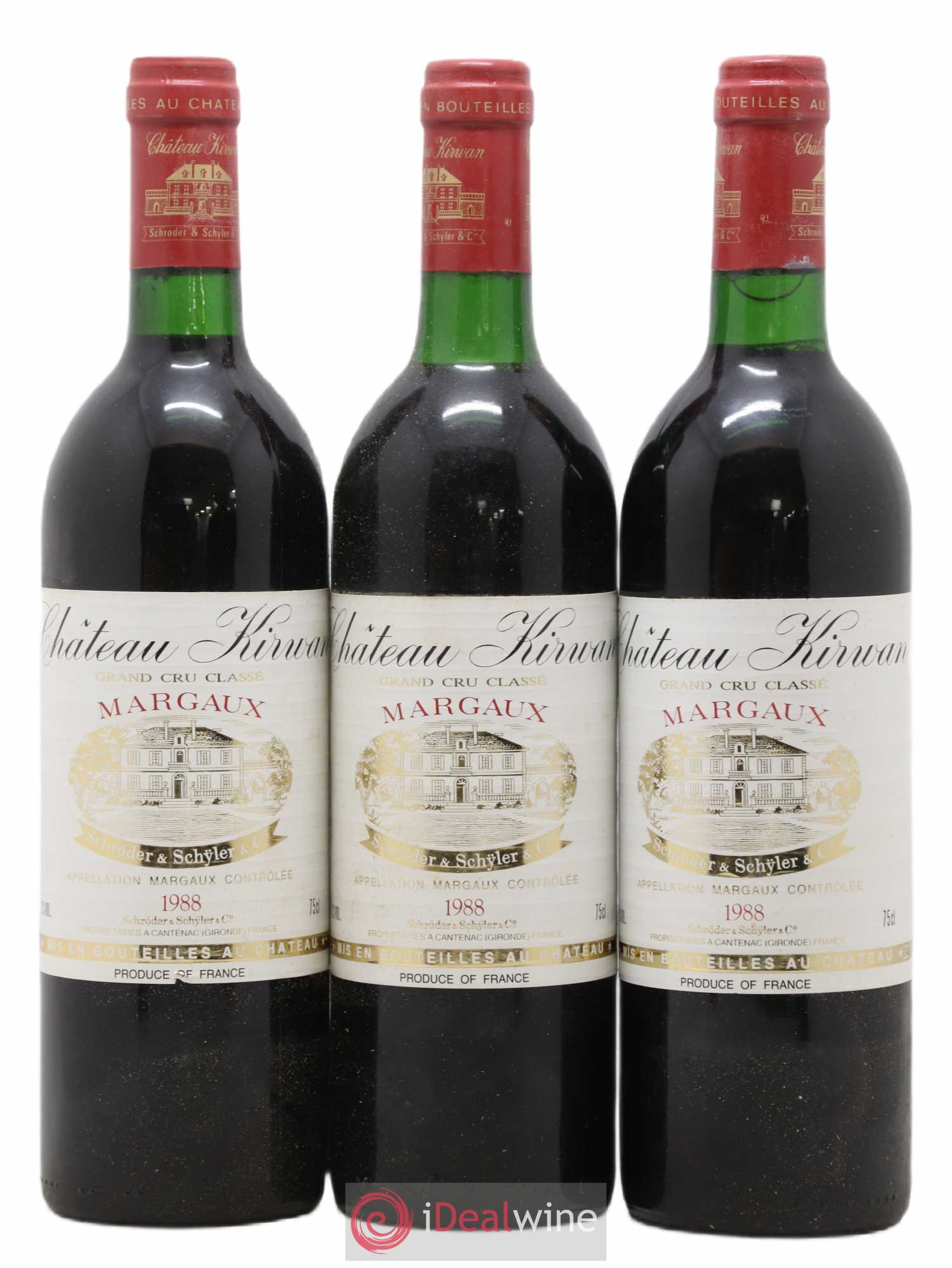 Château Kirwan 3ème Grand Cru Classé 1988 - Lot de 6 bouteilles - 2