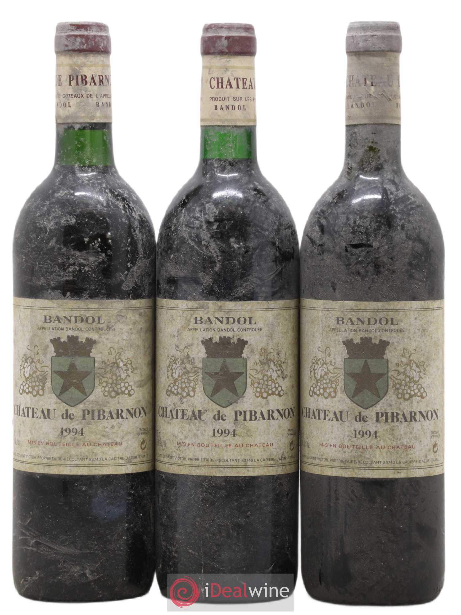 Bandol Château de Pibarnon Comte de Saint-Victor 1994 - Lot de 3 bouteilles - 0