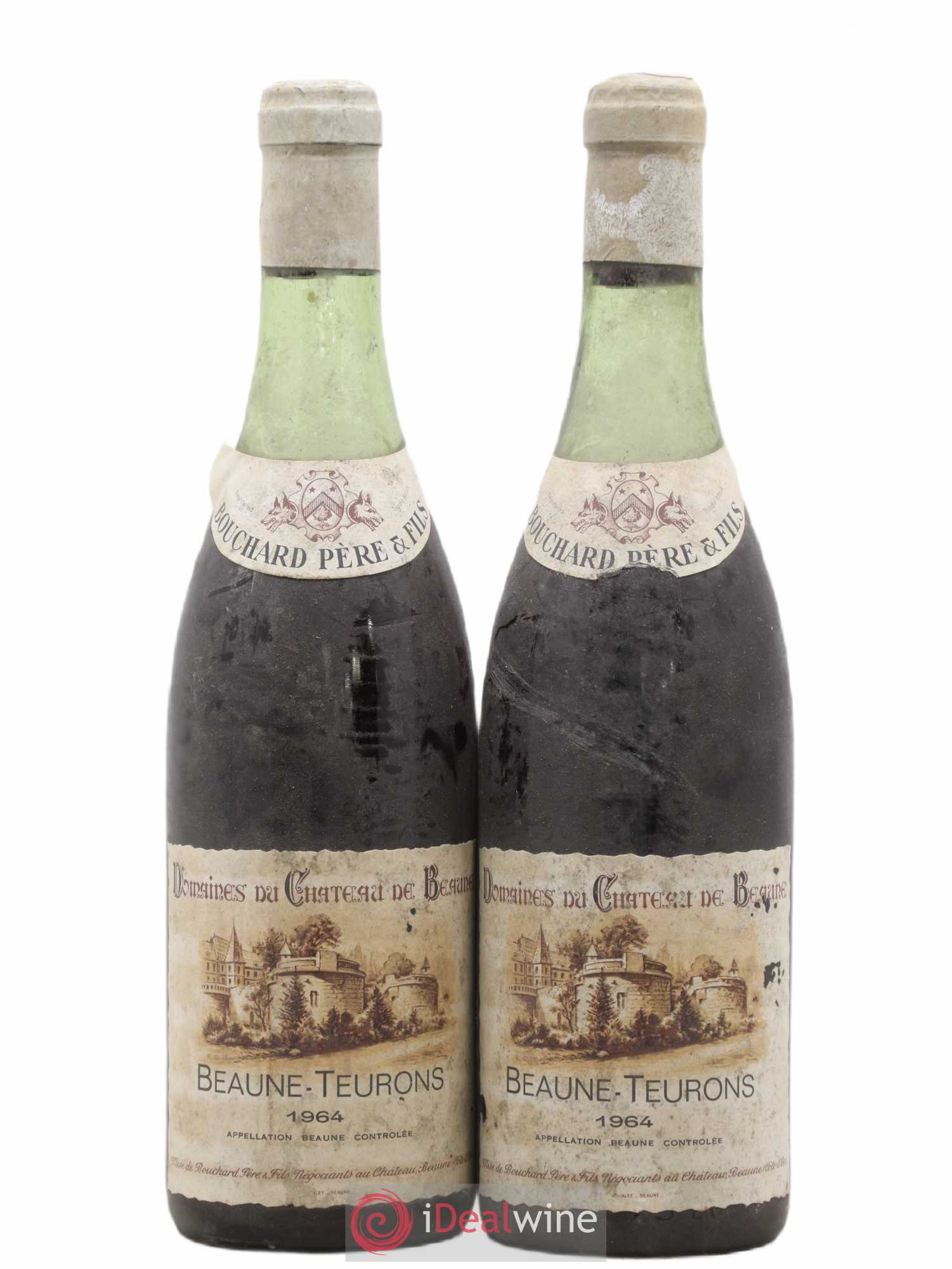 Beaune Teurons Bouchard 1964 - Posten von 2 Flaschen - 0