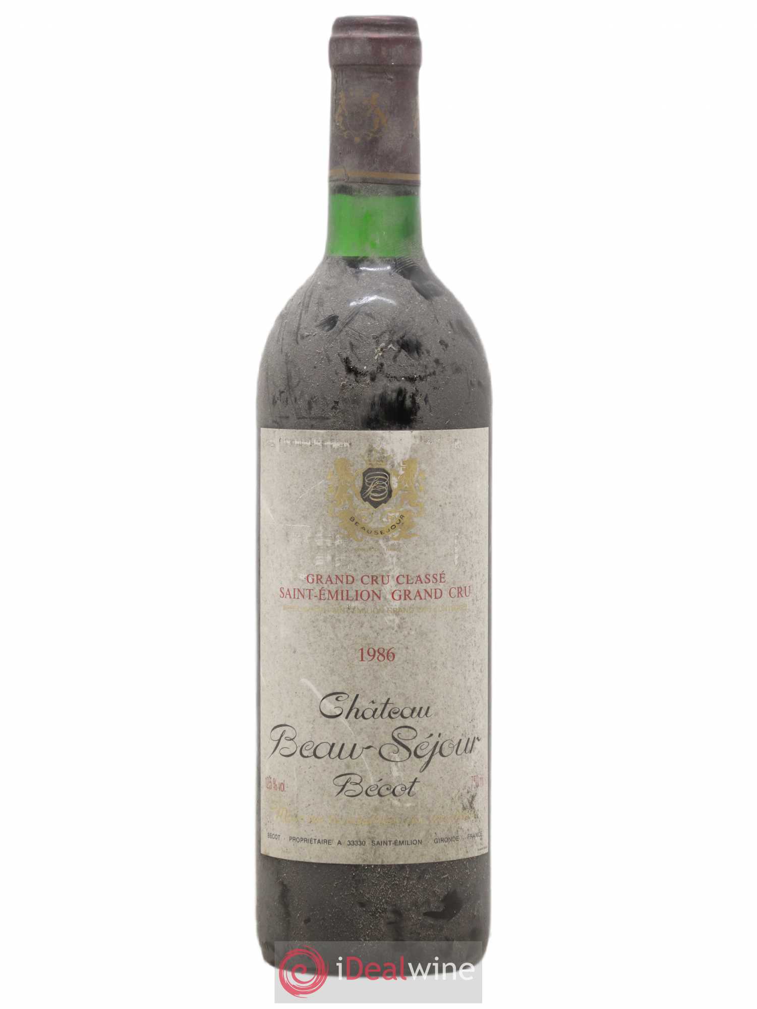 Château Beau-Séjour Bécot 1er Grand Cru Classé B 1986 - Lot de 1 bouteille - 0