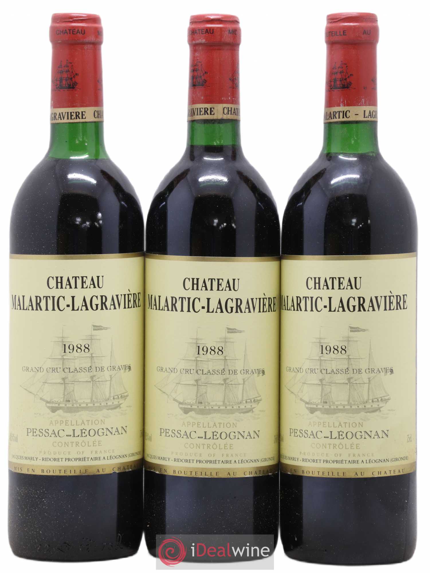 Château Malartic-Lagravière Cru Classé de Graves 1988 - Lotto di 12 bottiglie - 3