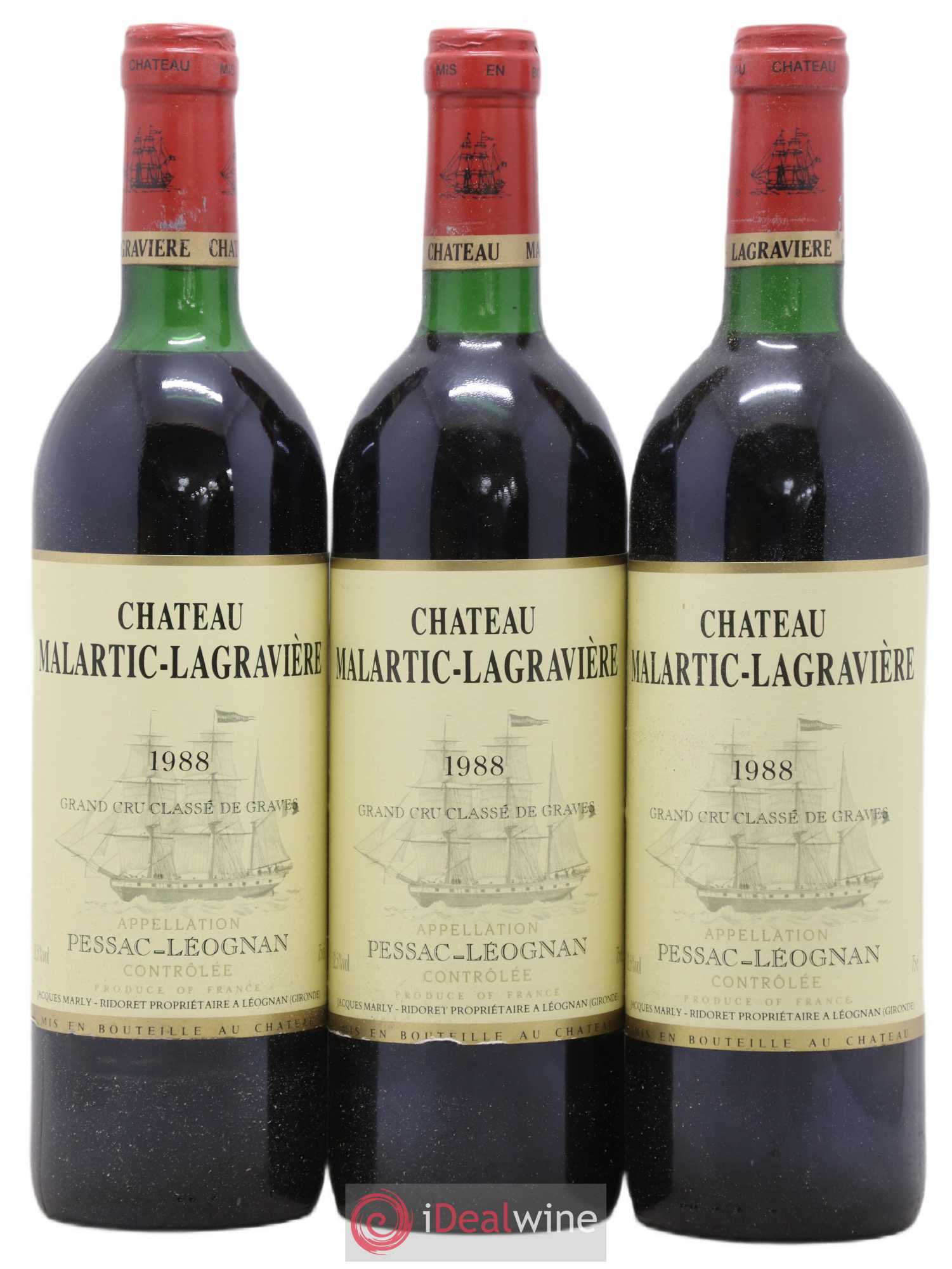 Château Malartic-Lagravière Cru Classé de Graves 1988 - Lotto di 12 bottiglie - 4