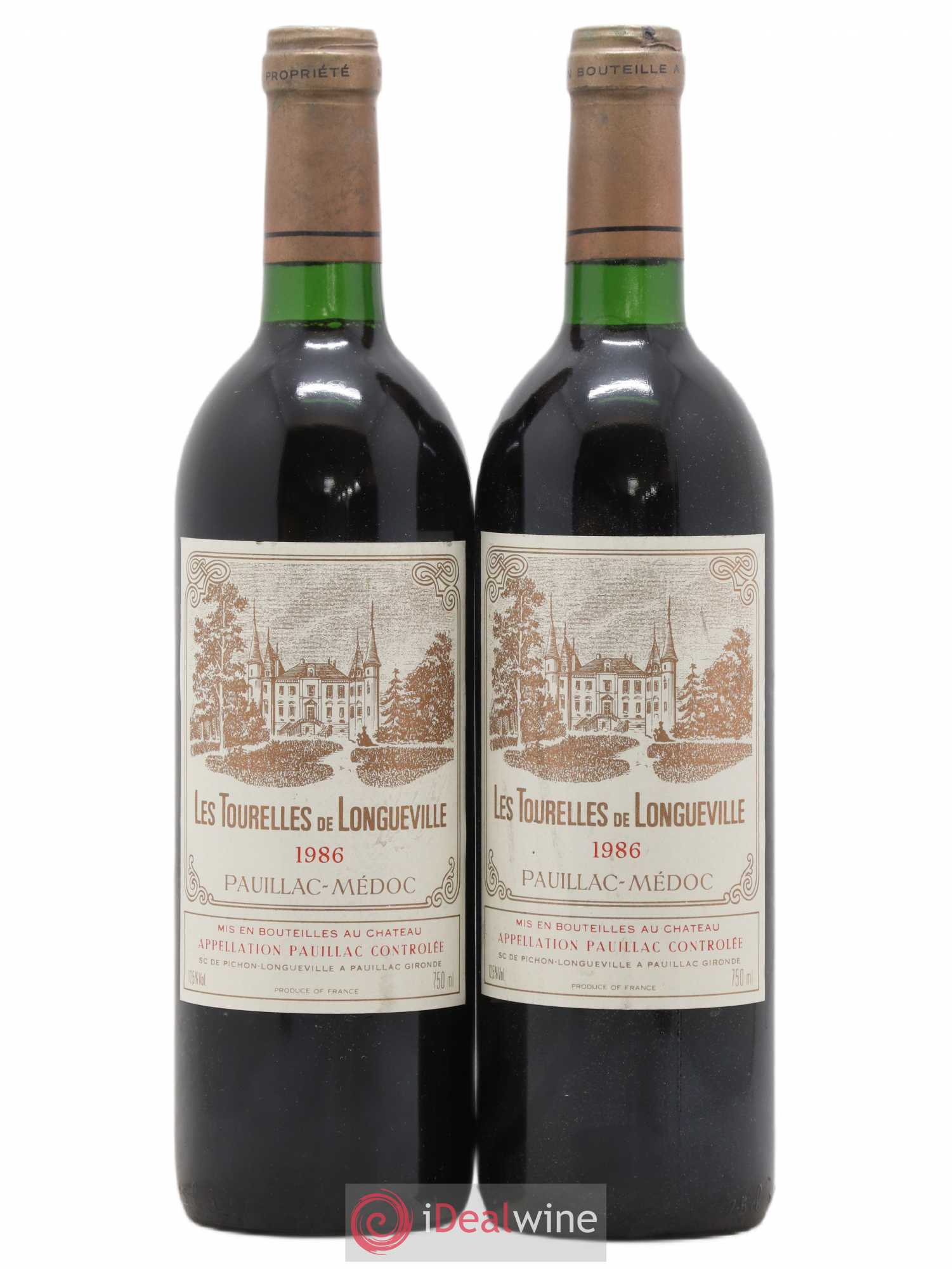 Les Tourelles de Longueville Second Vin 1986 - Lot de 2 bouteilles - 0