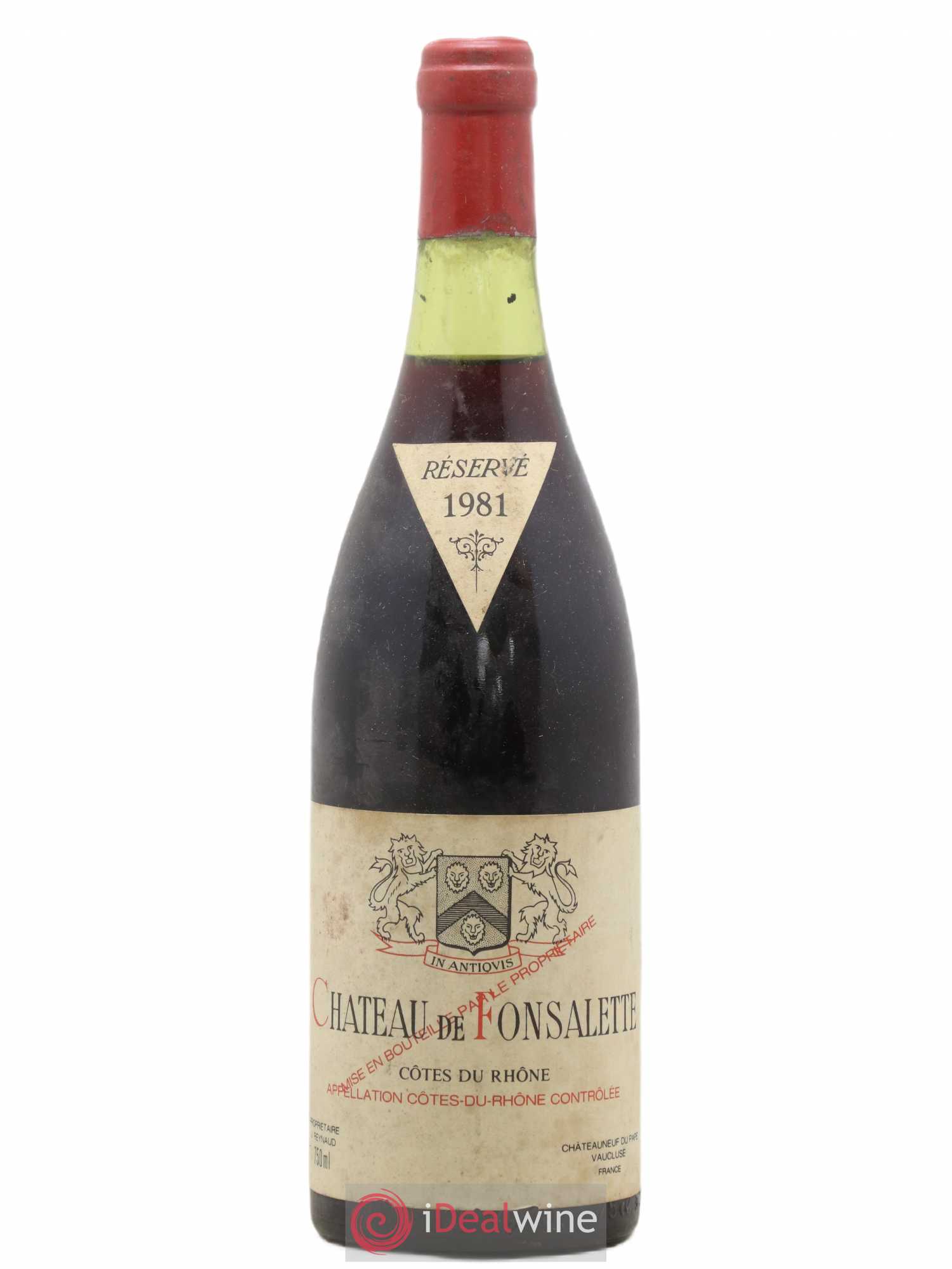 Côtes-du-Rhône Château de Fonsalette Emmanuel Reynaud 1981 - Lot de 1 bouteille - 0