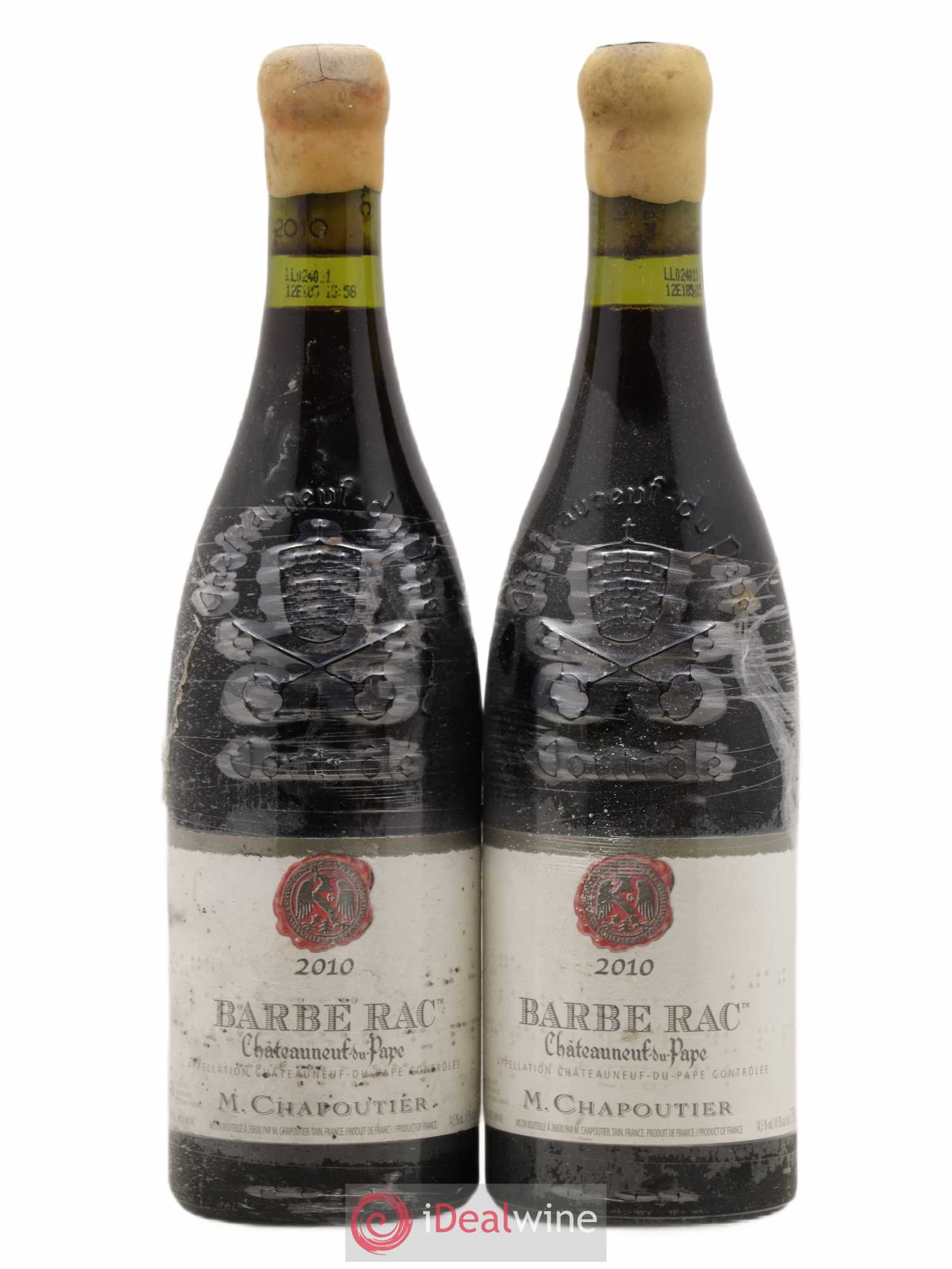 Châteauneuf-du-Pape Barbe Rac Chapoutier 2010 - Lot de 2 bouteilles - 0