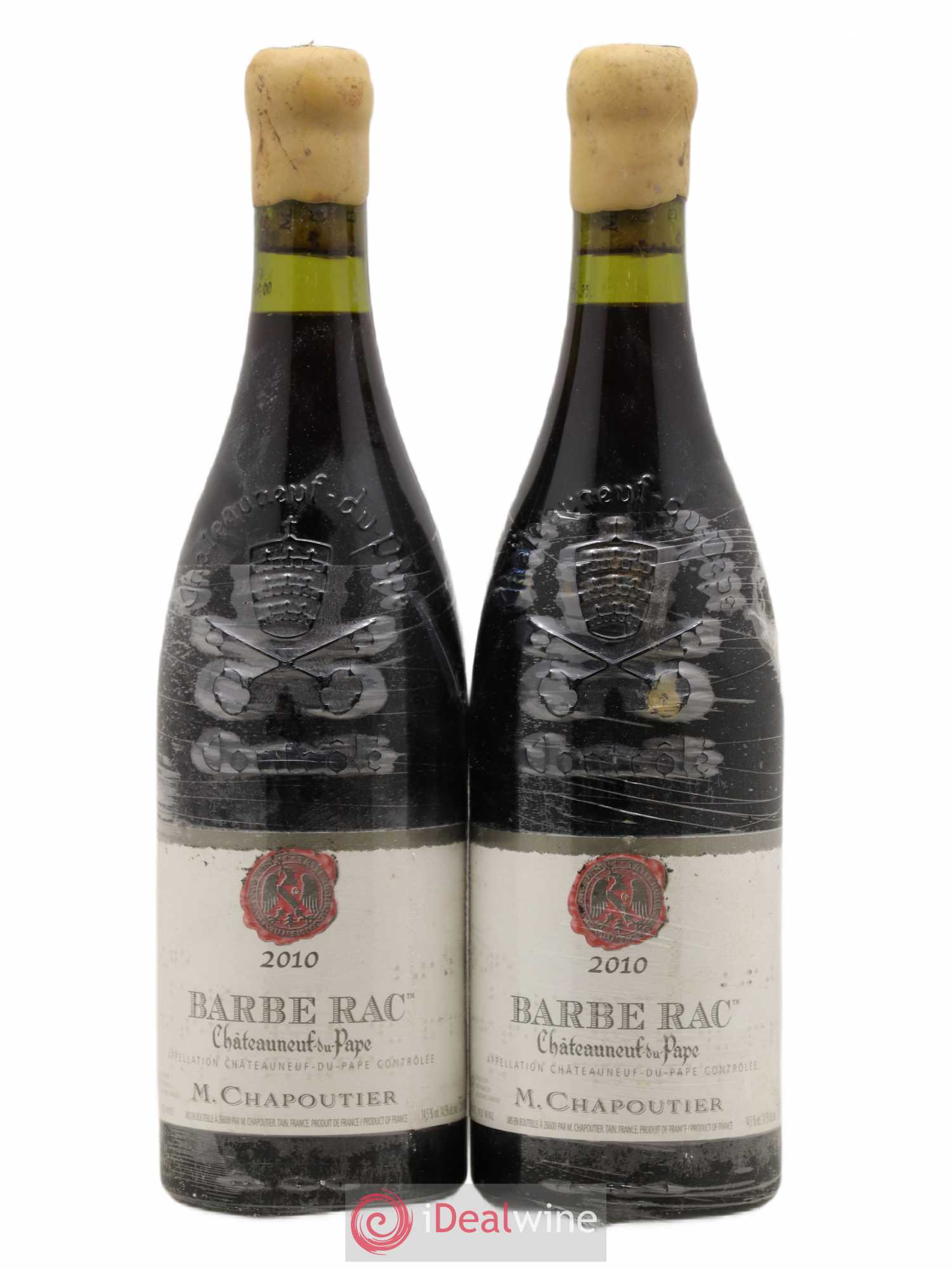 Châteauneuf-du-Pape Barbe Rac Chapoutier 2010 - Lot de 2 bouteilles - 0